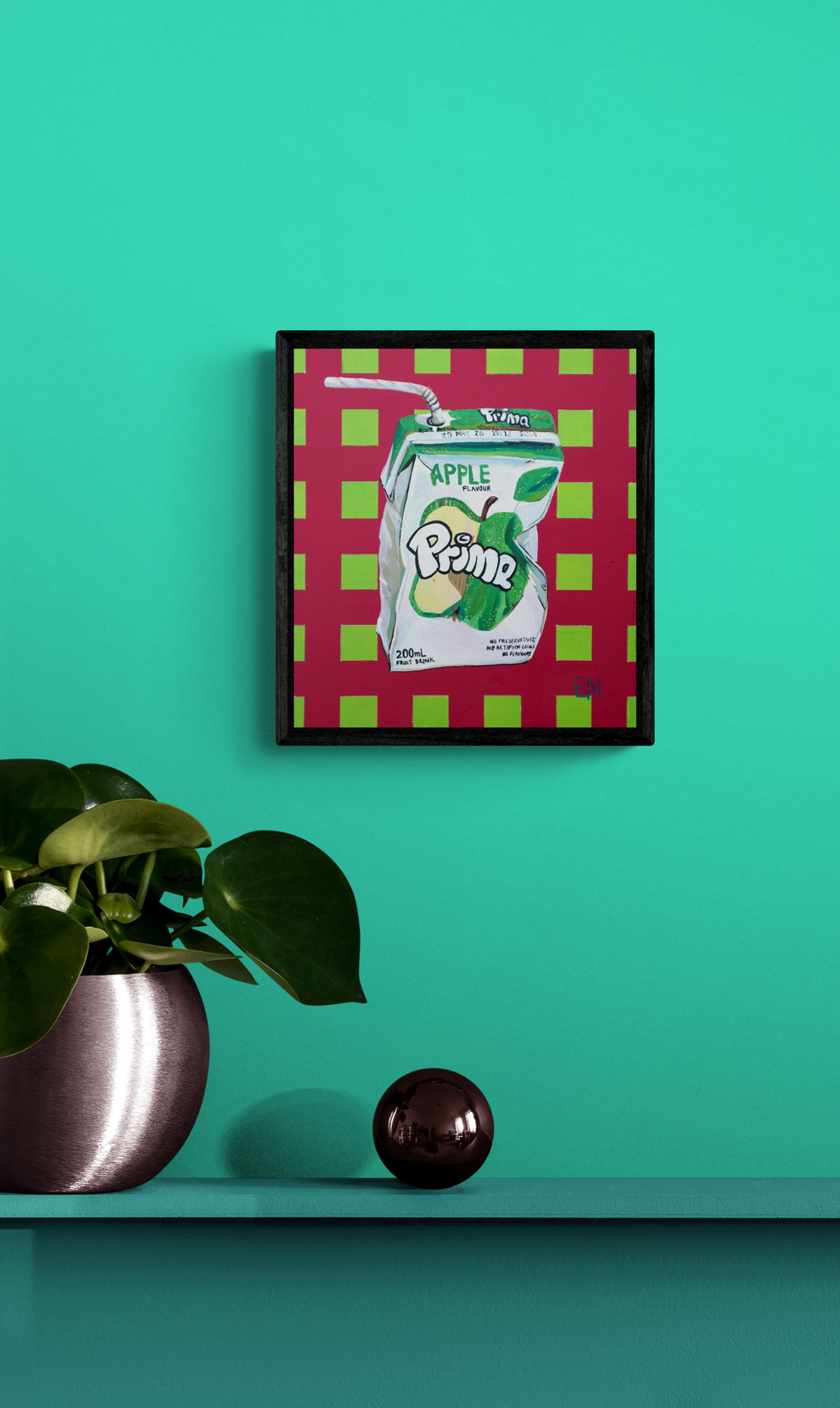 Pot Plants Sitting On A Wooden Cabinet (1)