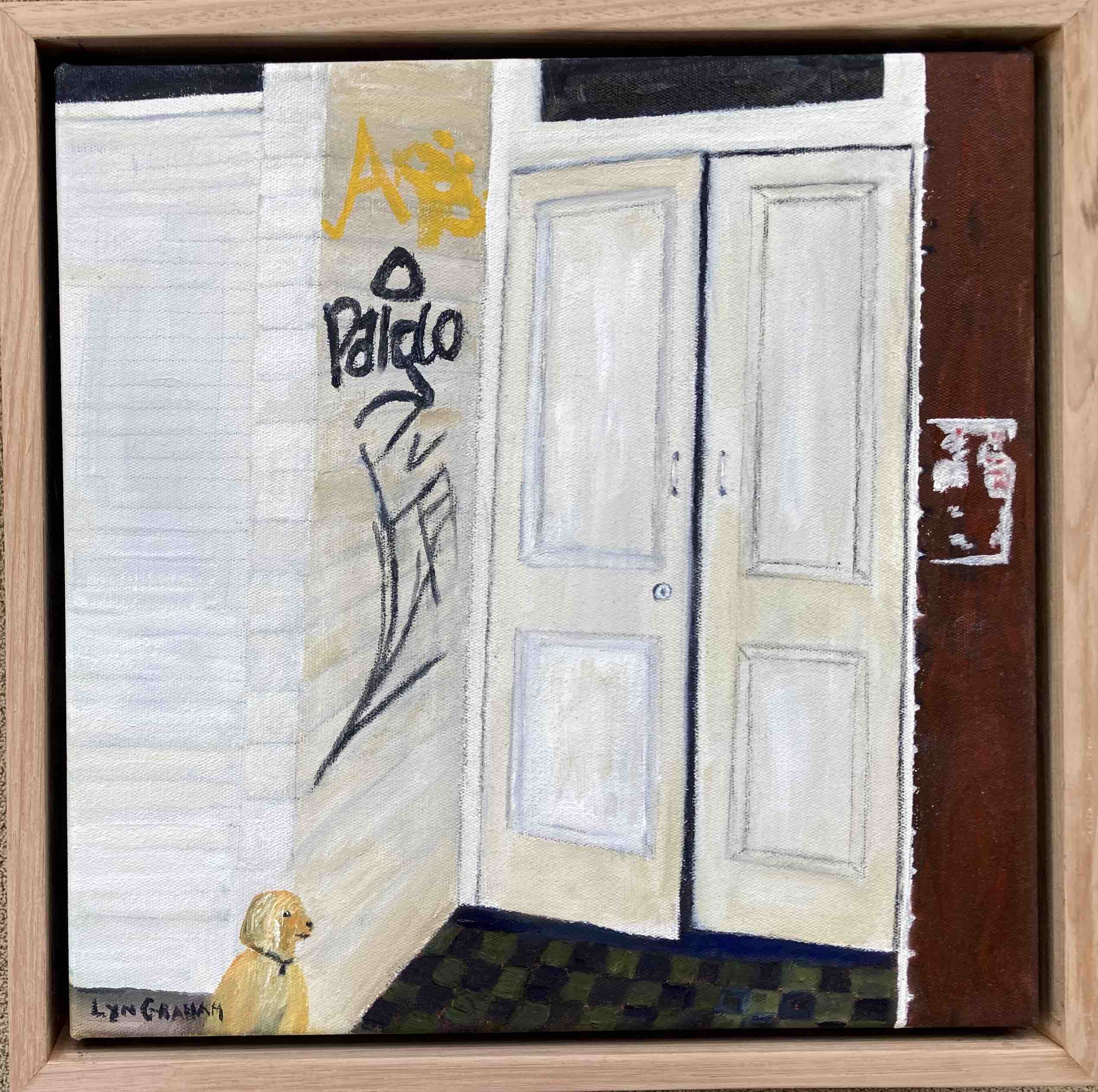 Lyn Graham Number 165 Boundary St Oil On Canvas 25 X 25 Frame Web