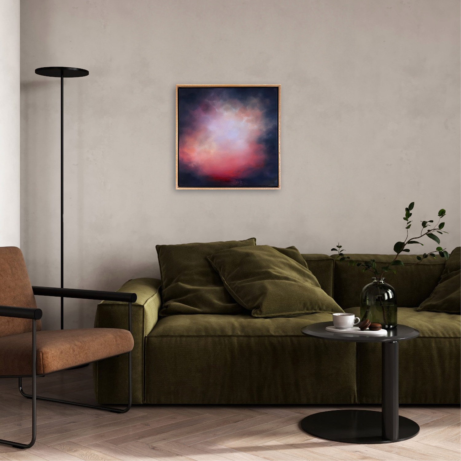 A Room For Dreamers With Green Couch