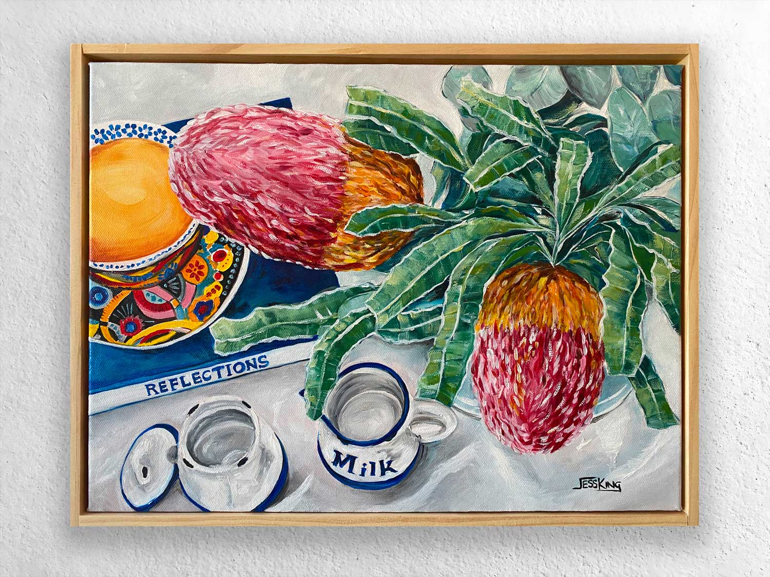 Banksias And Breakfast Tea Jess King Wall