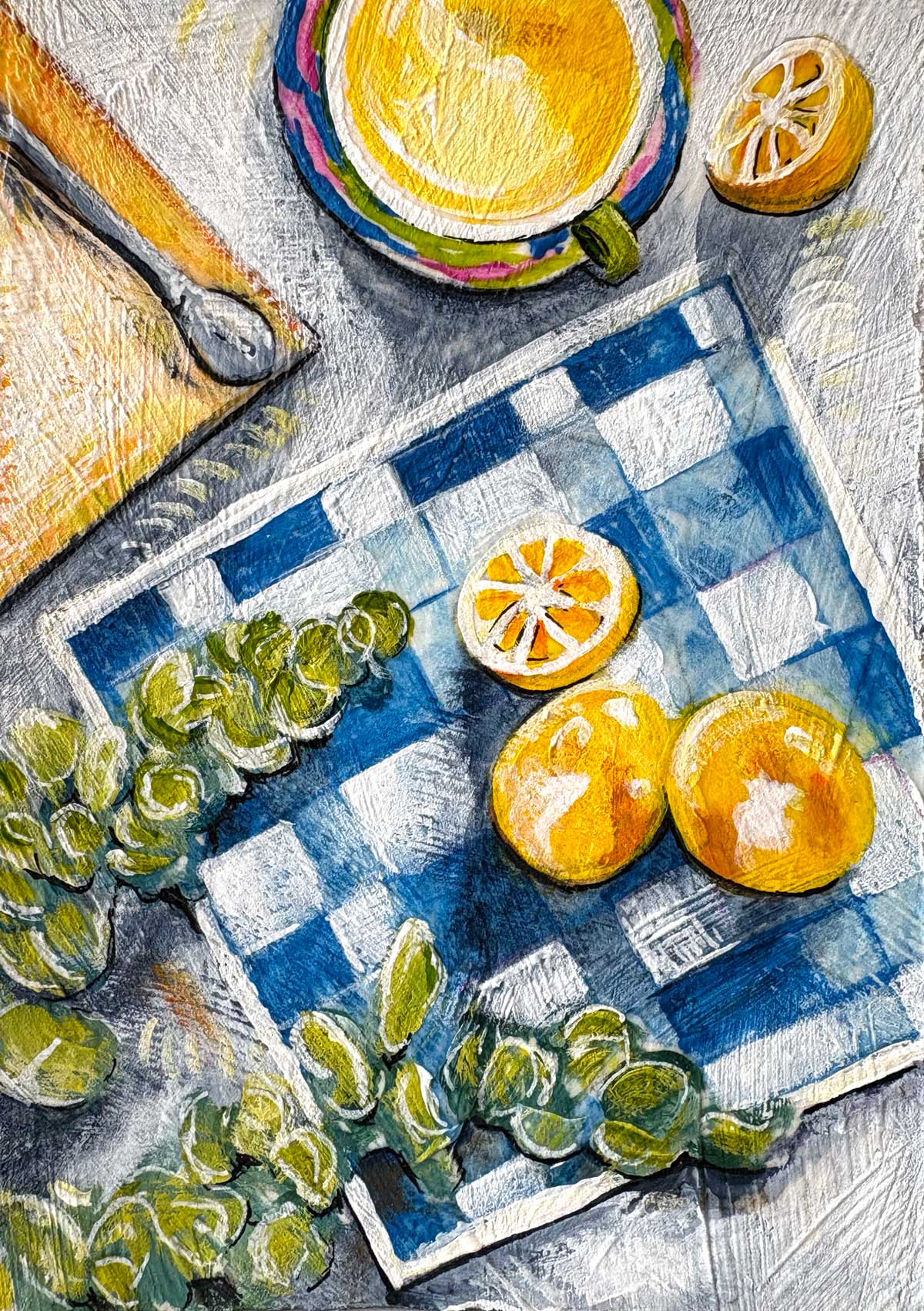 Tiny Treasure Lemon Checker Close Up Web