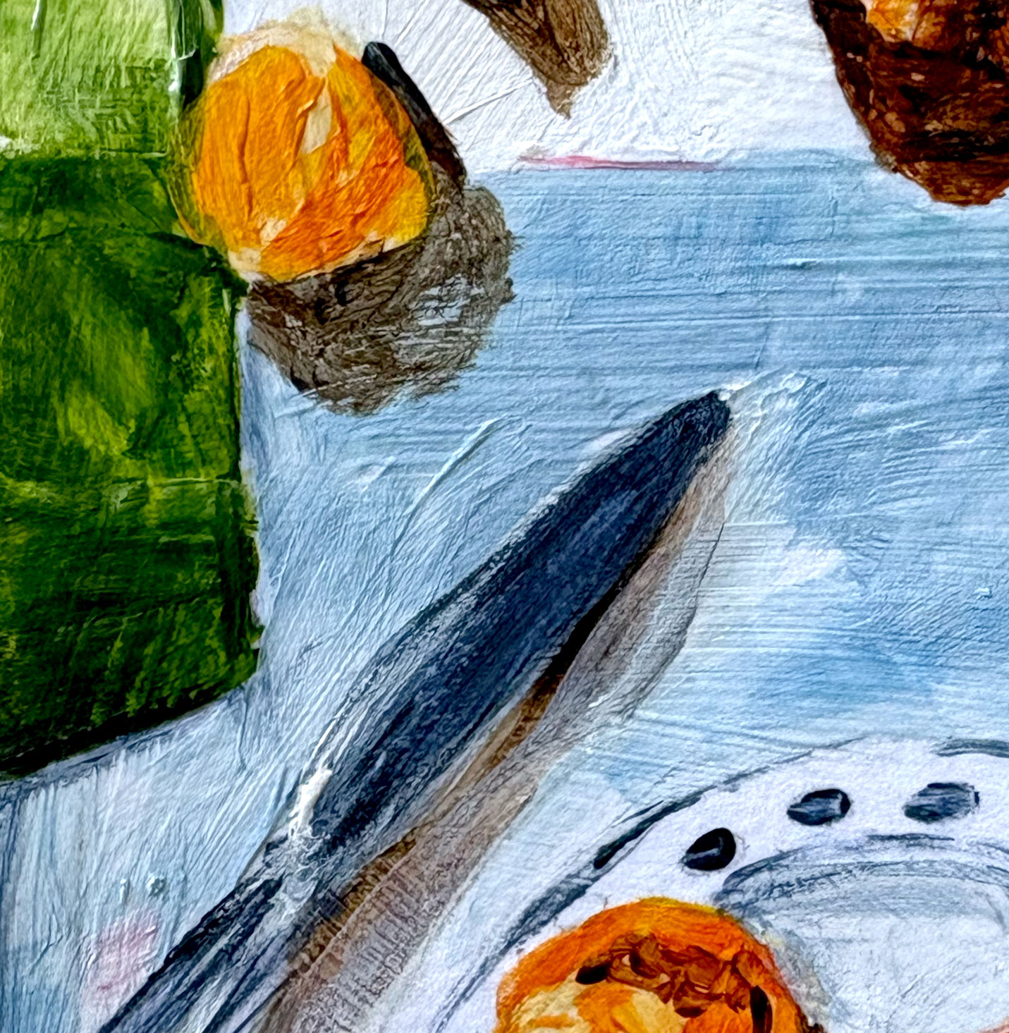 Tiny Treasure Orange Still Life Close Up Zoom