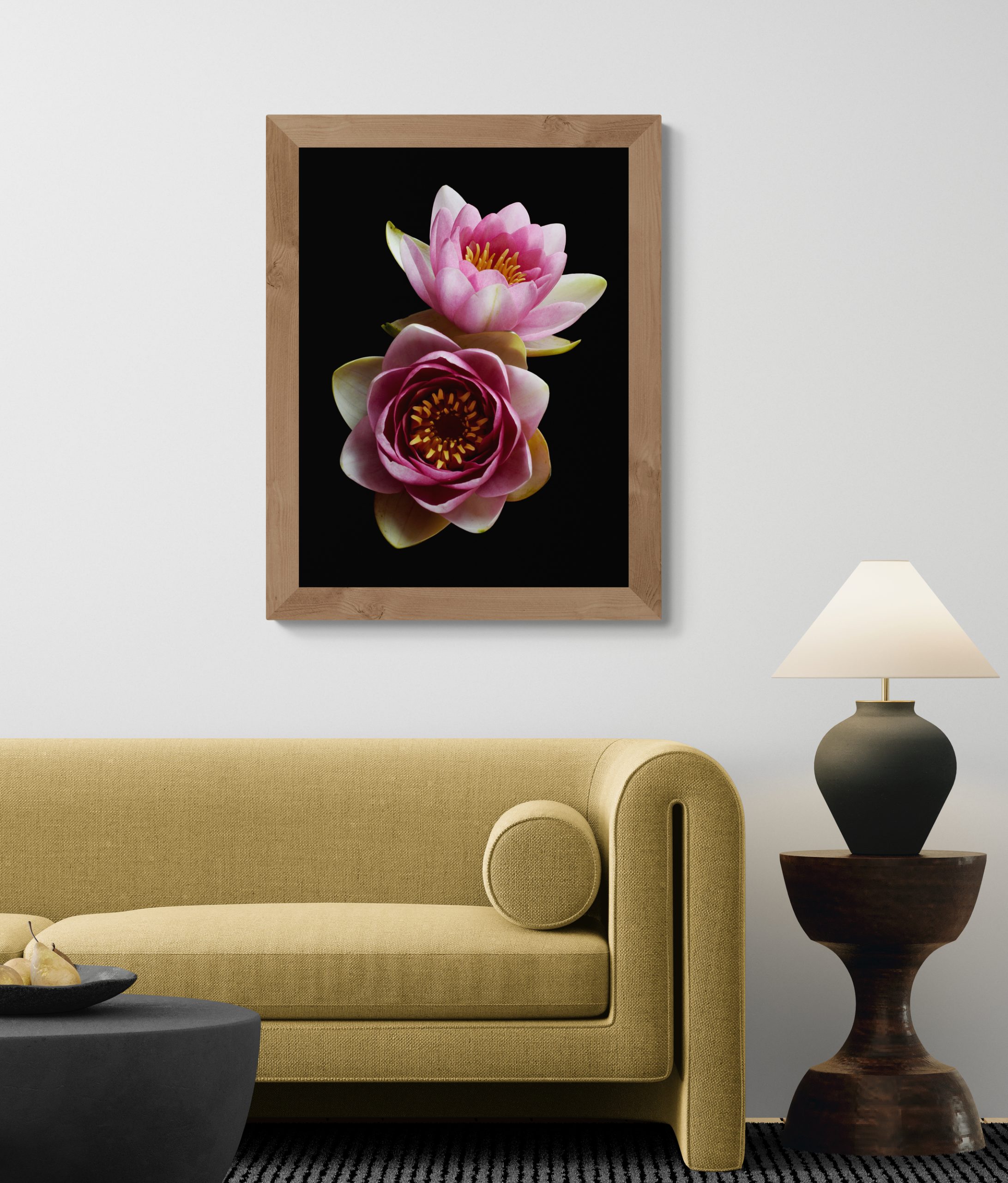 Modern Living Room With An Organic Coffee Table (18)