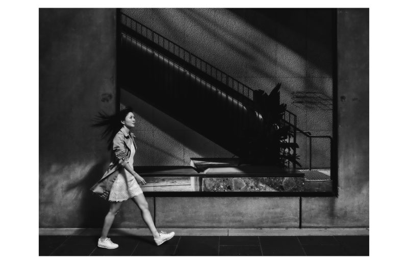 Nana on Collins 2 (B&W), Melb.