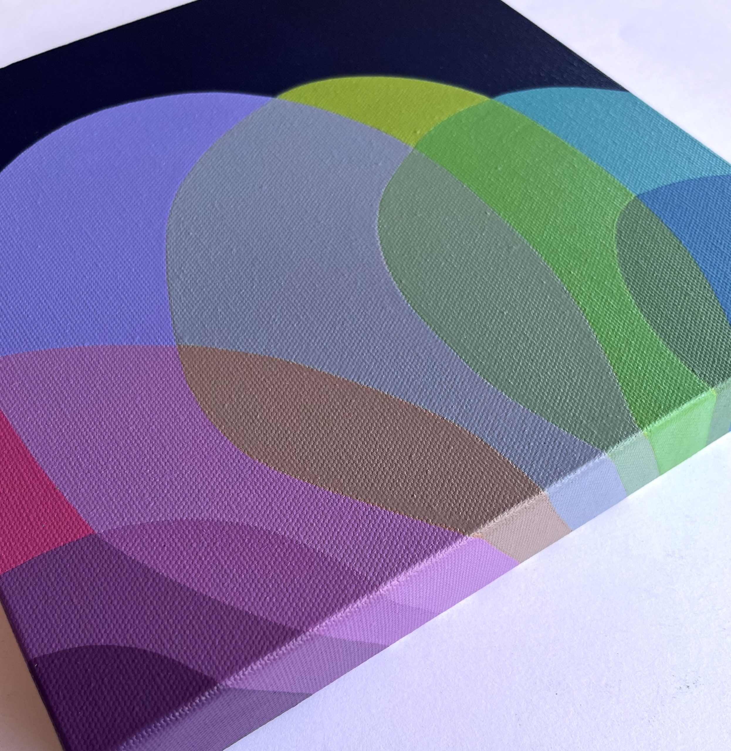 Charlotte De Pace Midnight Blue I Abstract Painting Edge 1 Art Lovers Australia