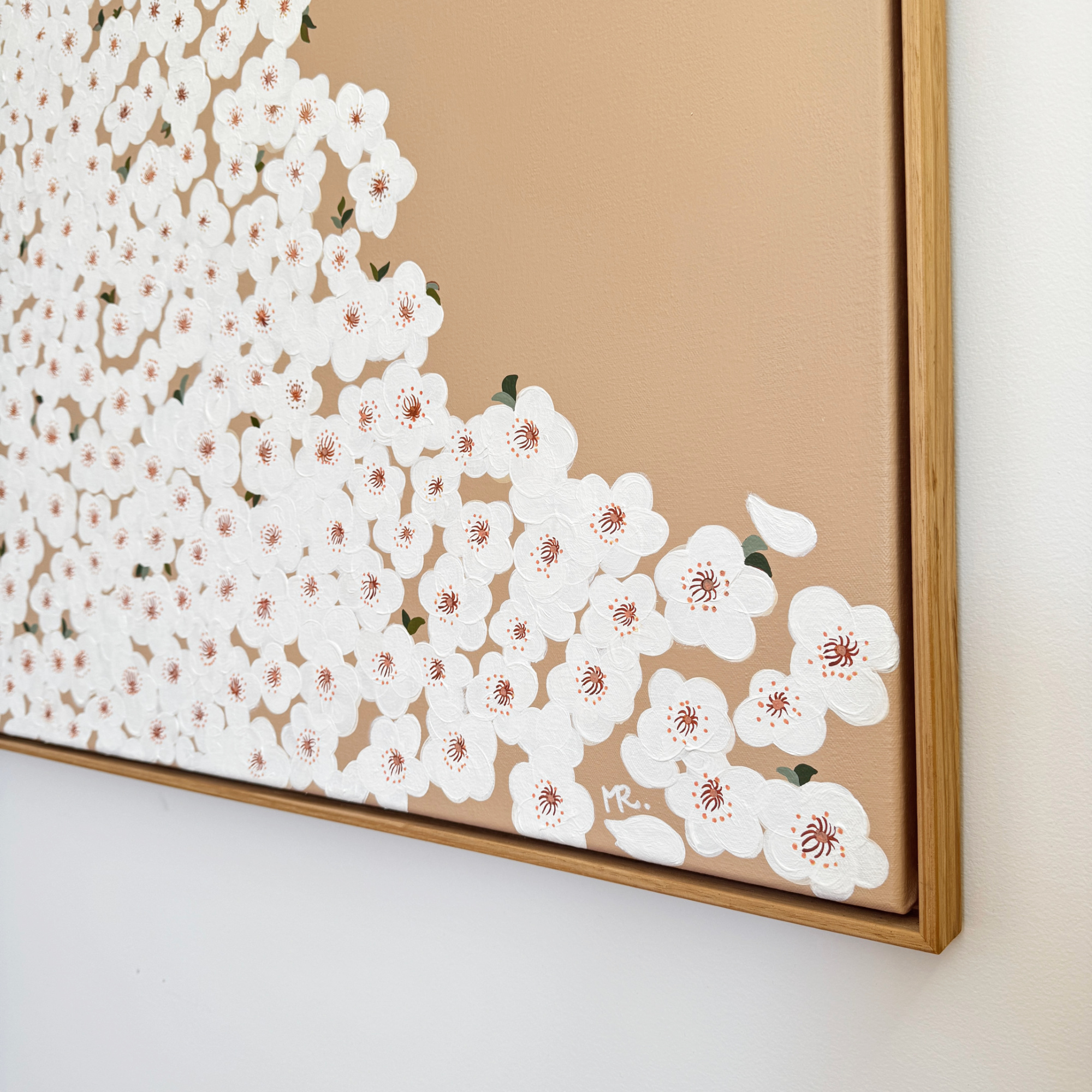 Min Ray Minimalist Flowers Interior Cherry Blossom No.1 Side