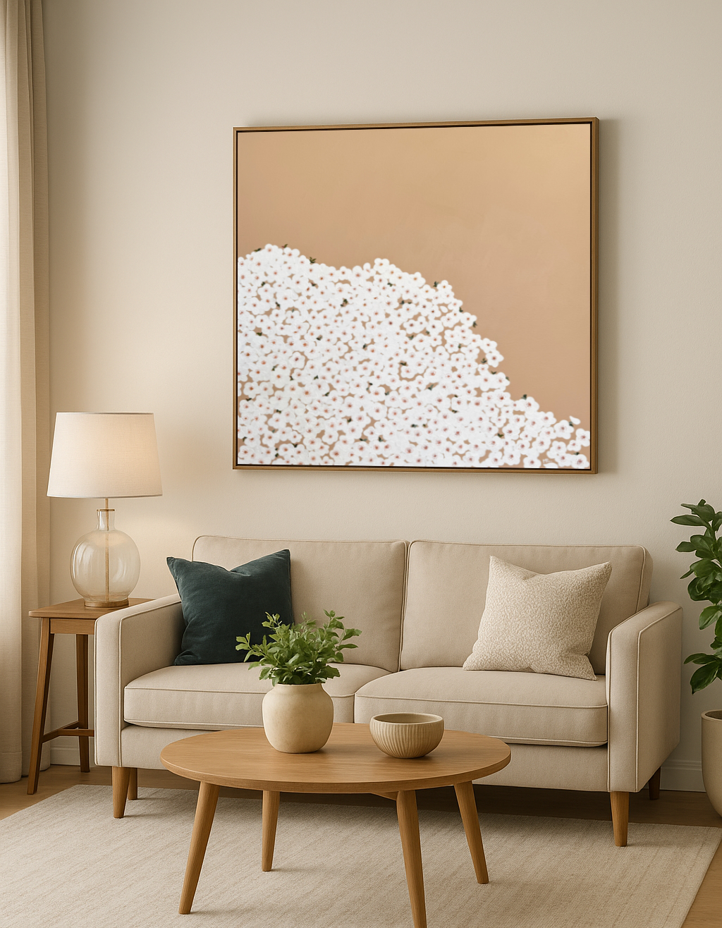 Min Ray Minimalist Flowers Interior Cherry Blossom No.1 Minimalist Art Interior Insitsu 4