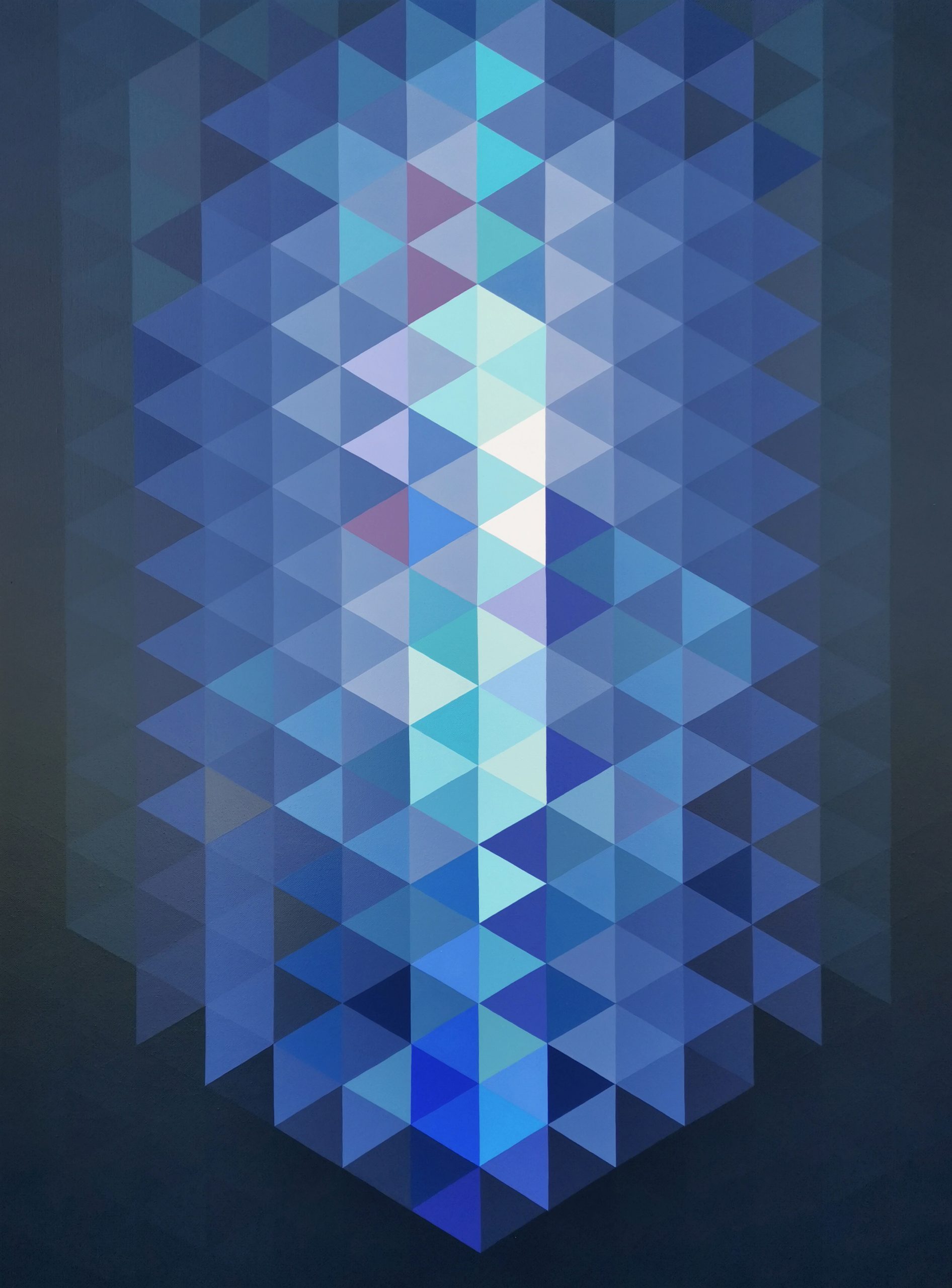 Min Ray In Search Of Light 1 Geometric Abstraction Hard Edge Front