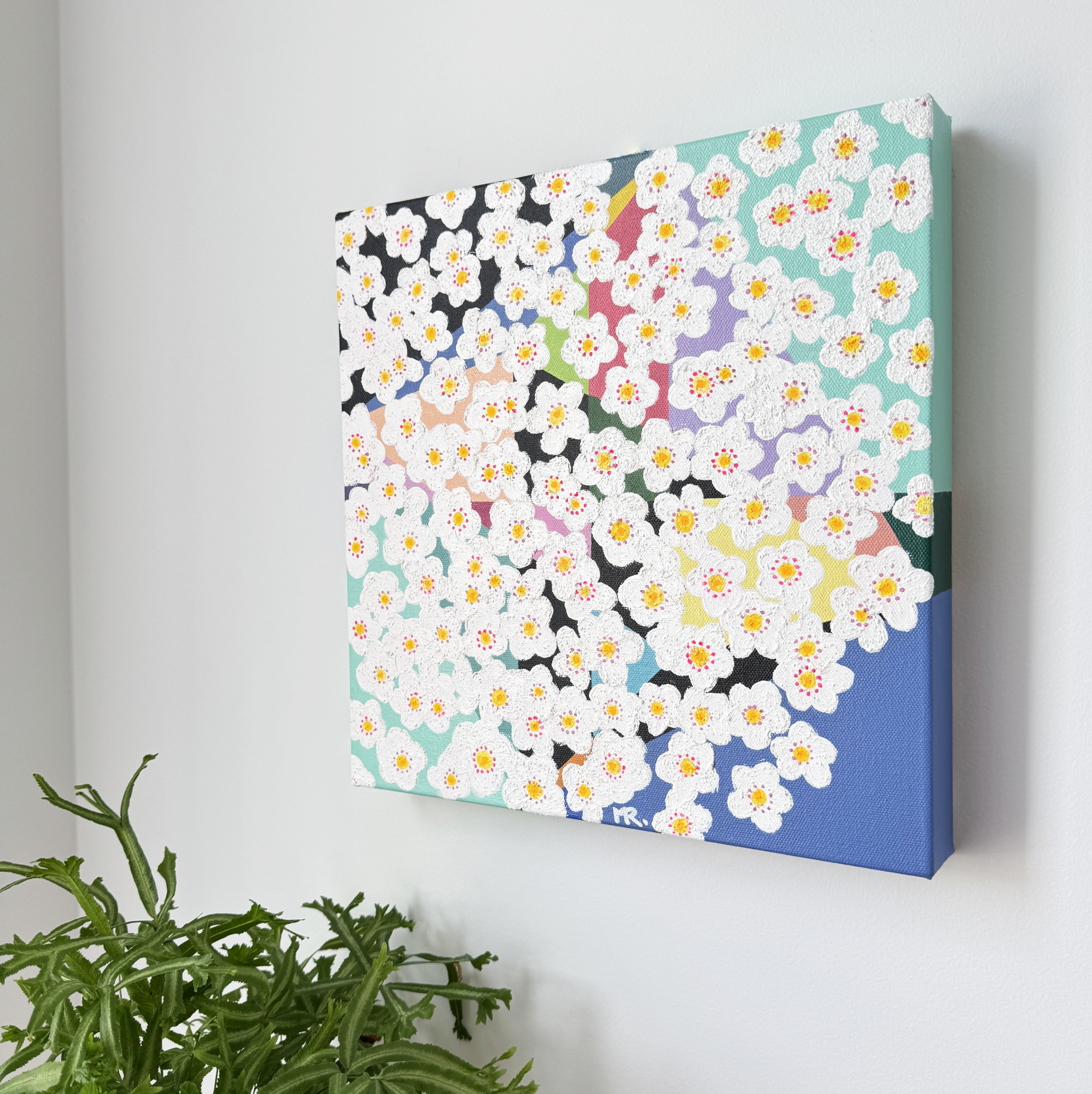 Min Ray Minimalist Flowers Interior Cherry Blossom 4 With Plant 2
