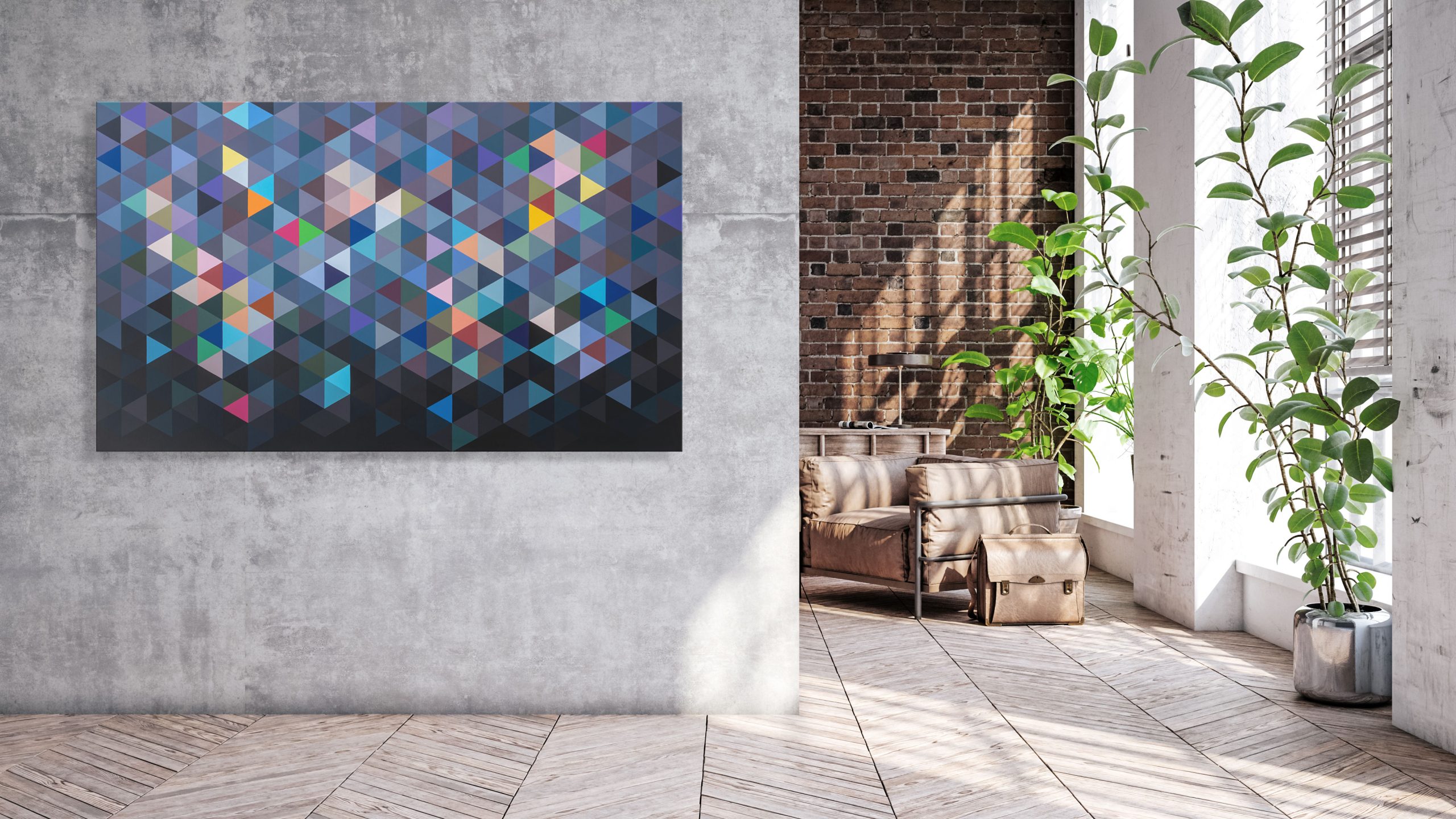 Min Ray In Search Of Light No.11 Geometric Abstraction Insitu 3