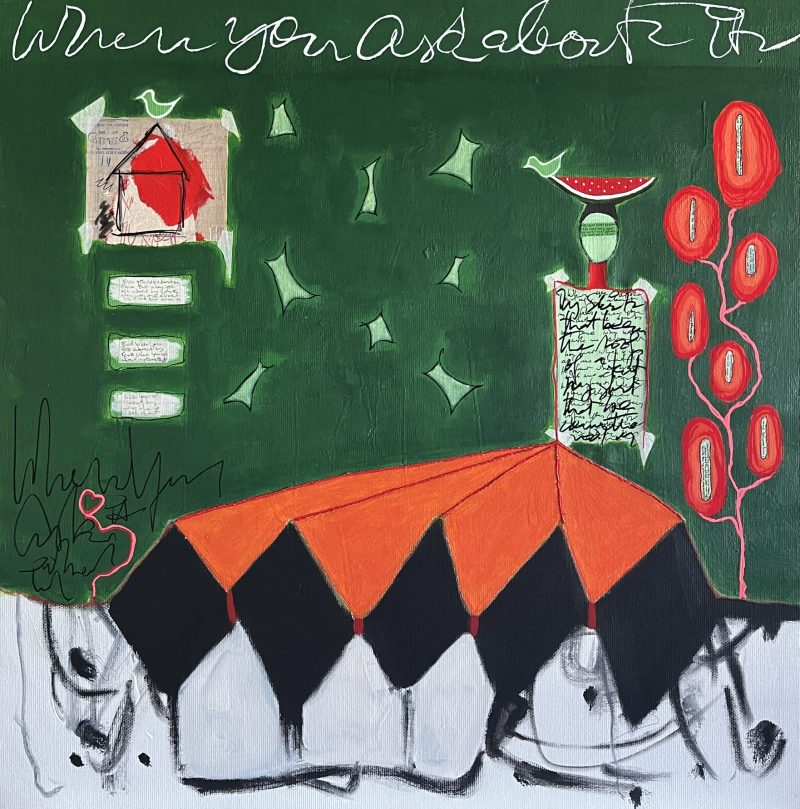 My skirt that became the roof of a tent