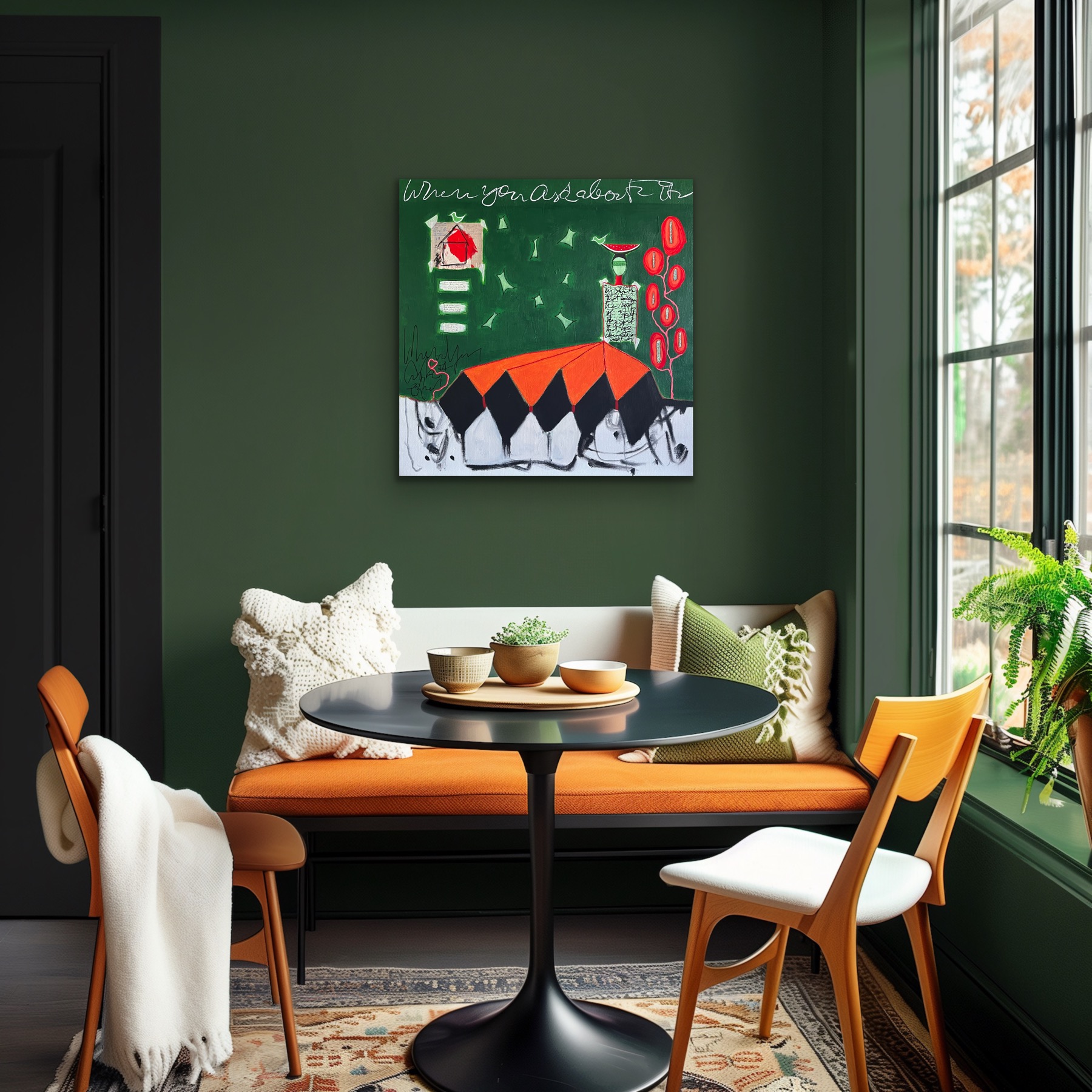 My Skirt That Became The Roof Of A Tent Insitu Green Wall