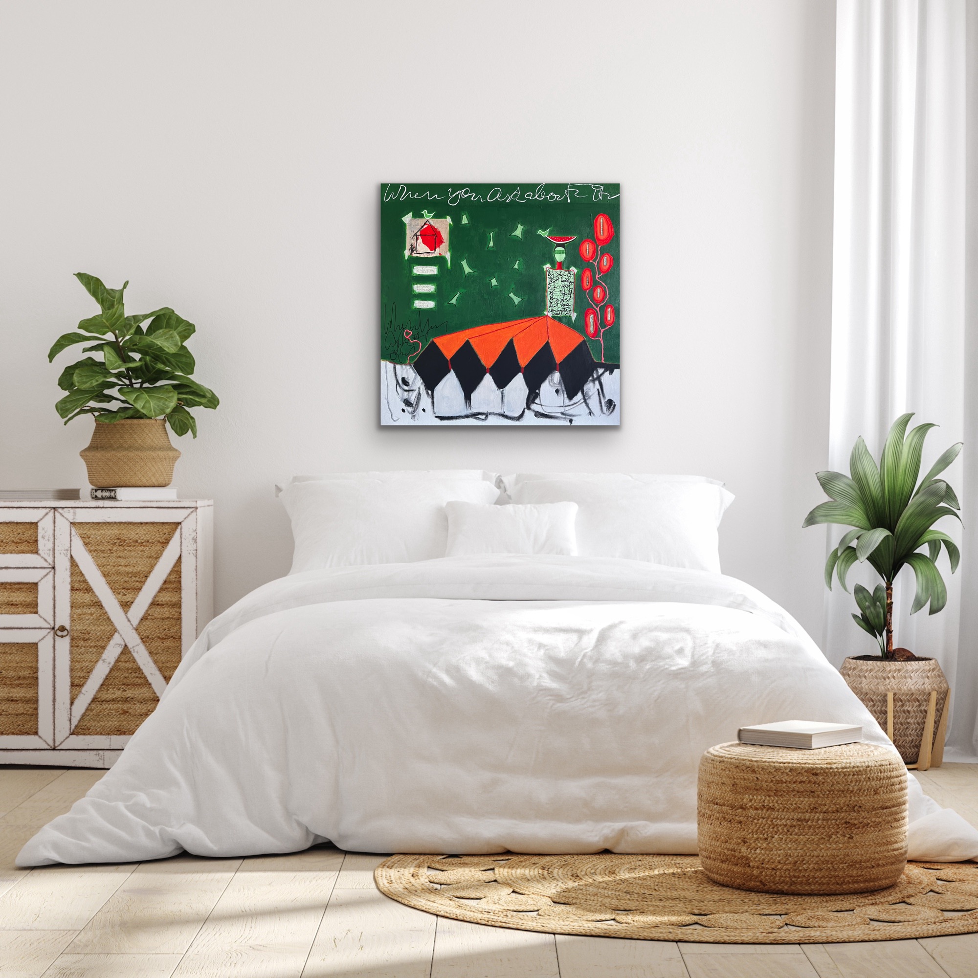 My Skirt That Became The Roof Of A Tent Insitu Above Bed