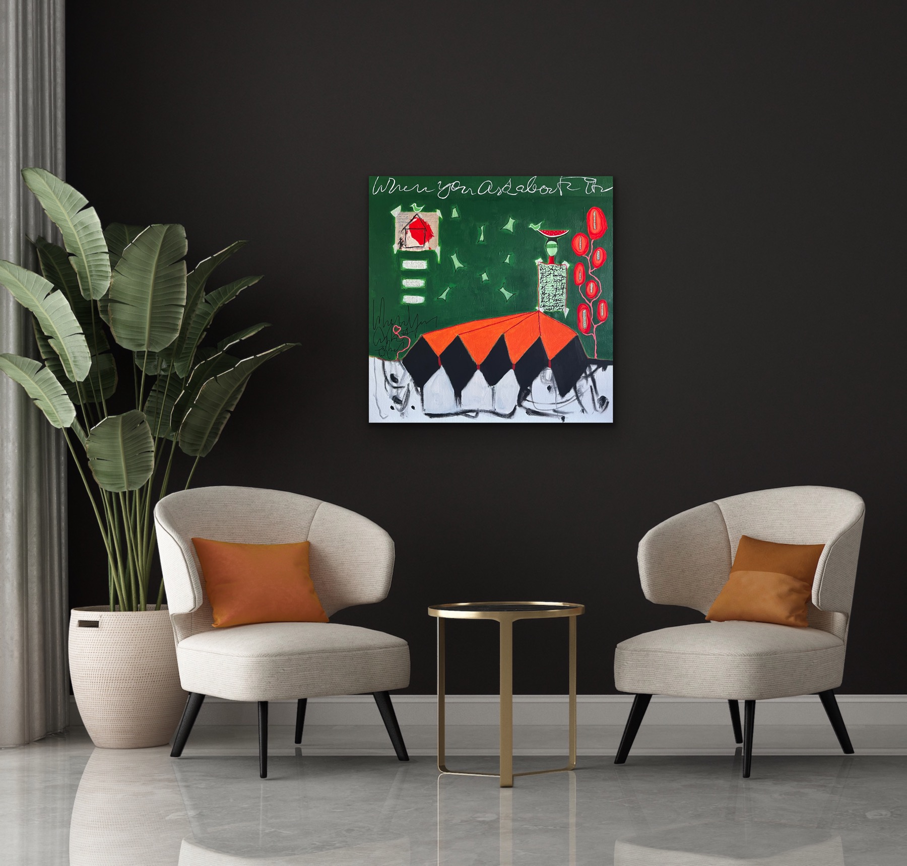 My Skirt That Became The Roof Of A Tent Insitu Black Wall