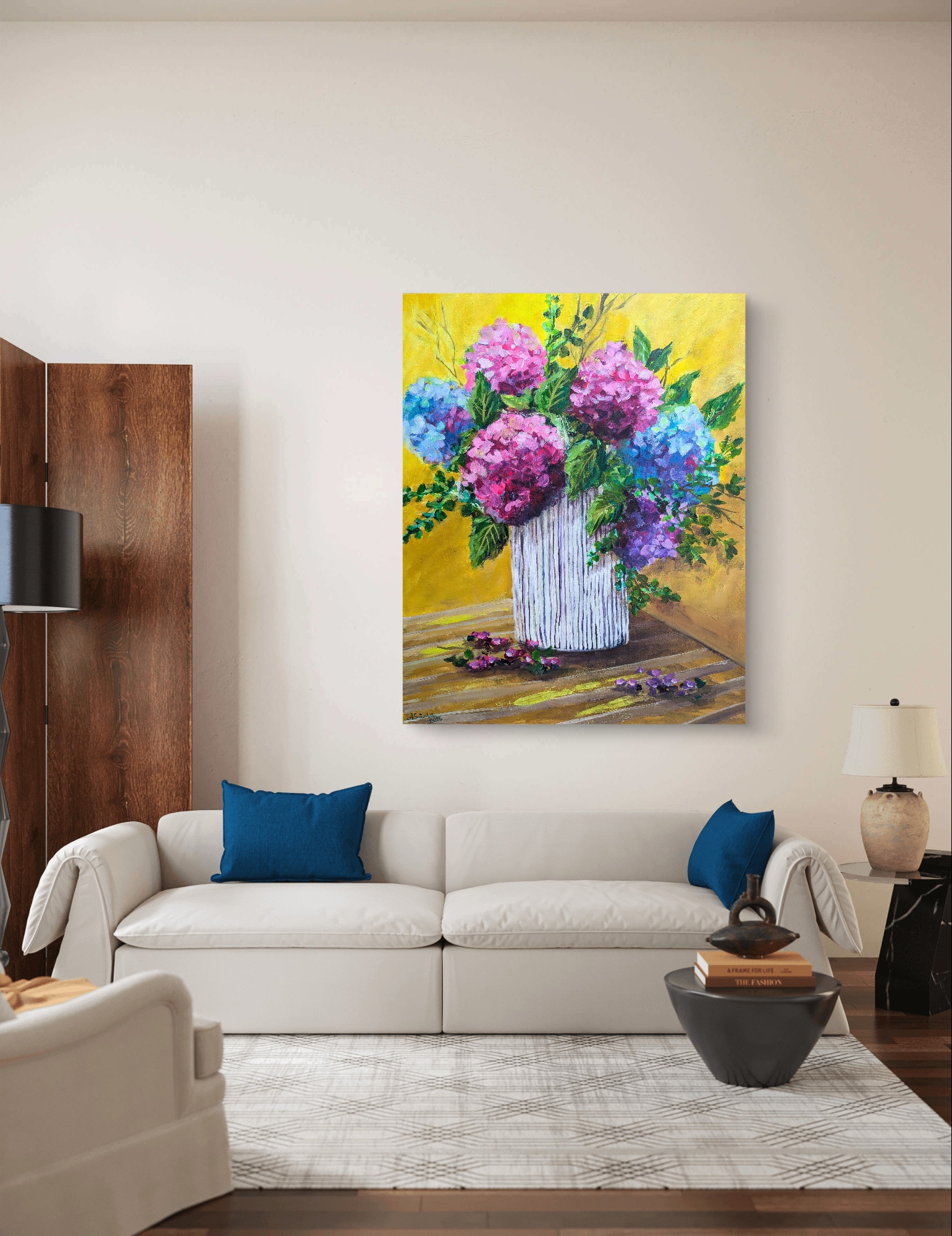 Hydrangea Radiance Wall Art
