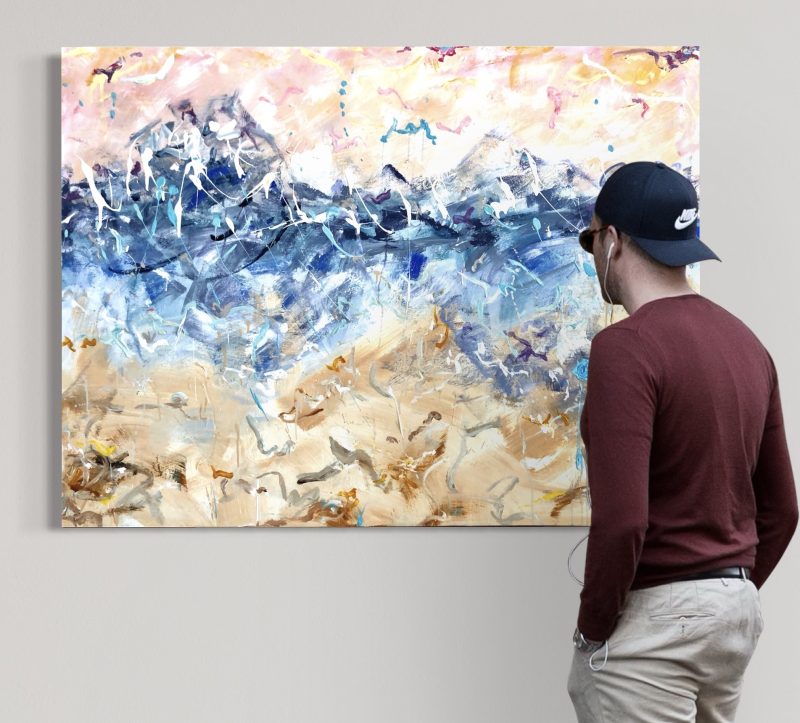 Beach sunrise abstraction