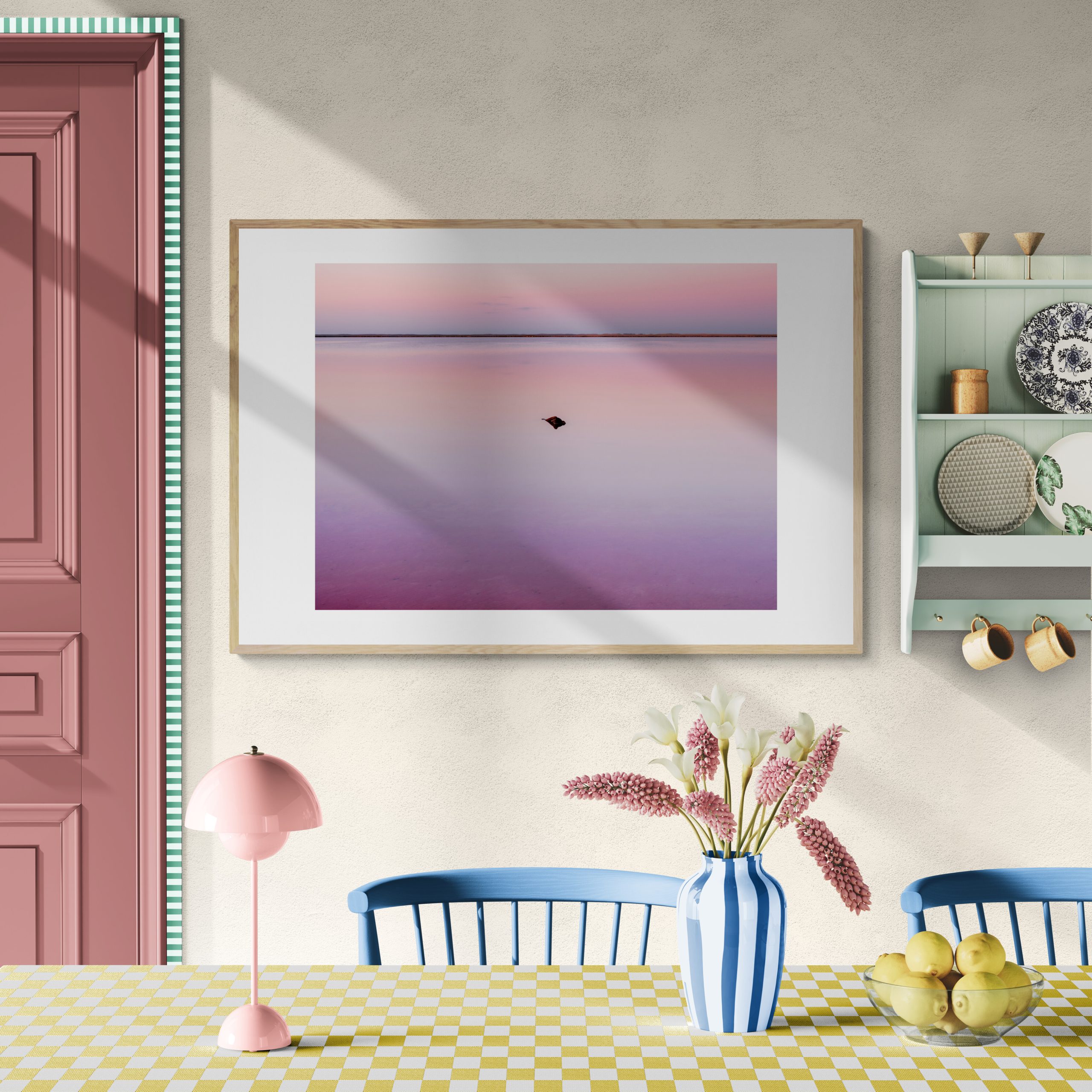 Colorful Farmhouse Style Dining Room (1)