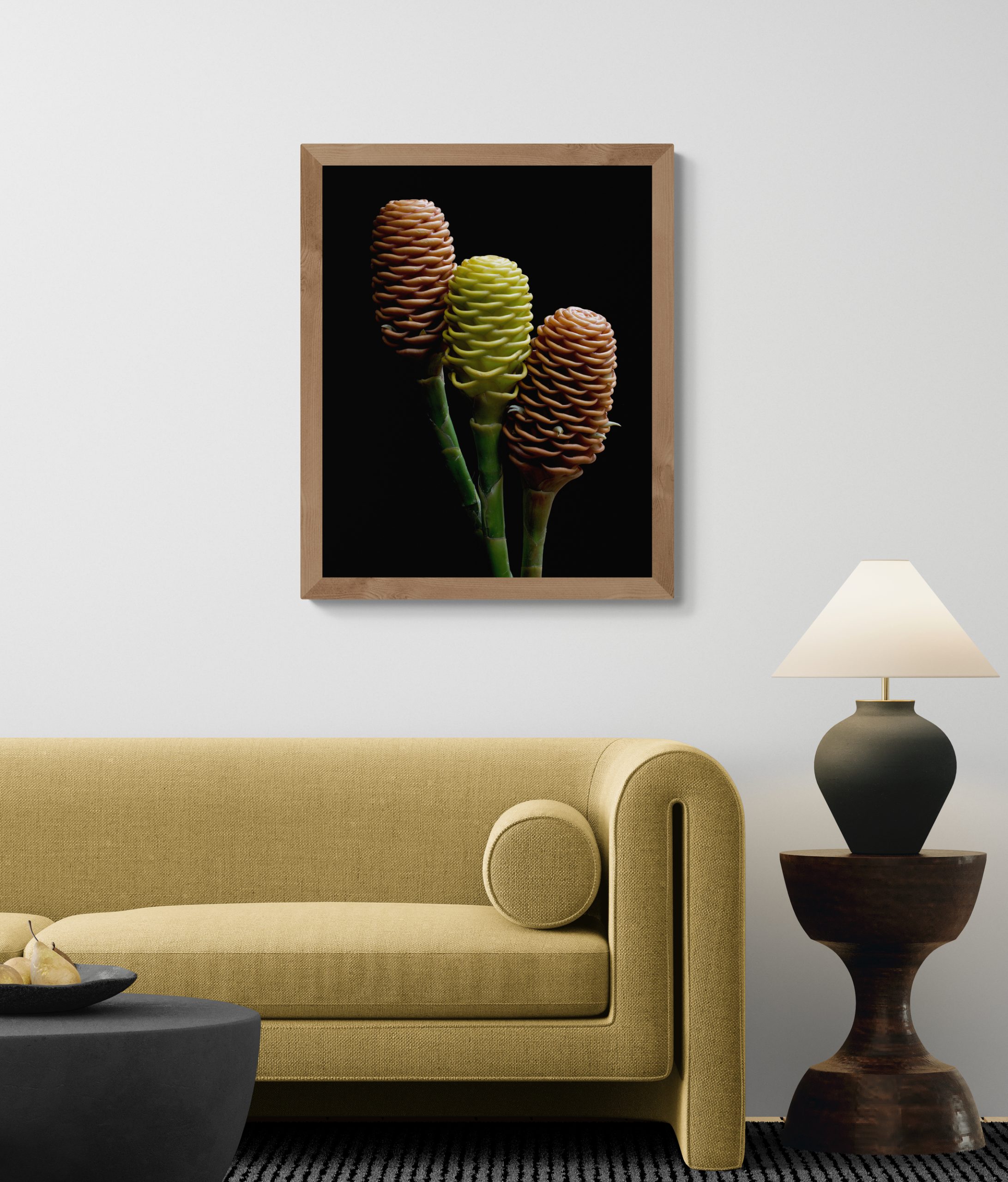 Modern Living Room With An Organic Coffee Table (19)