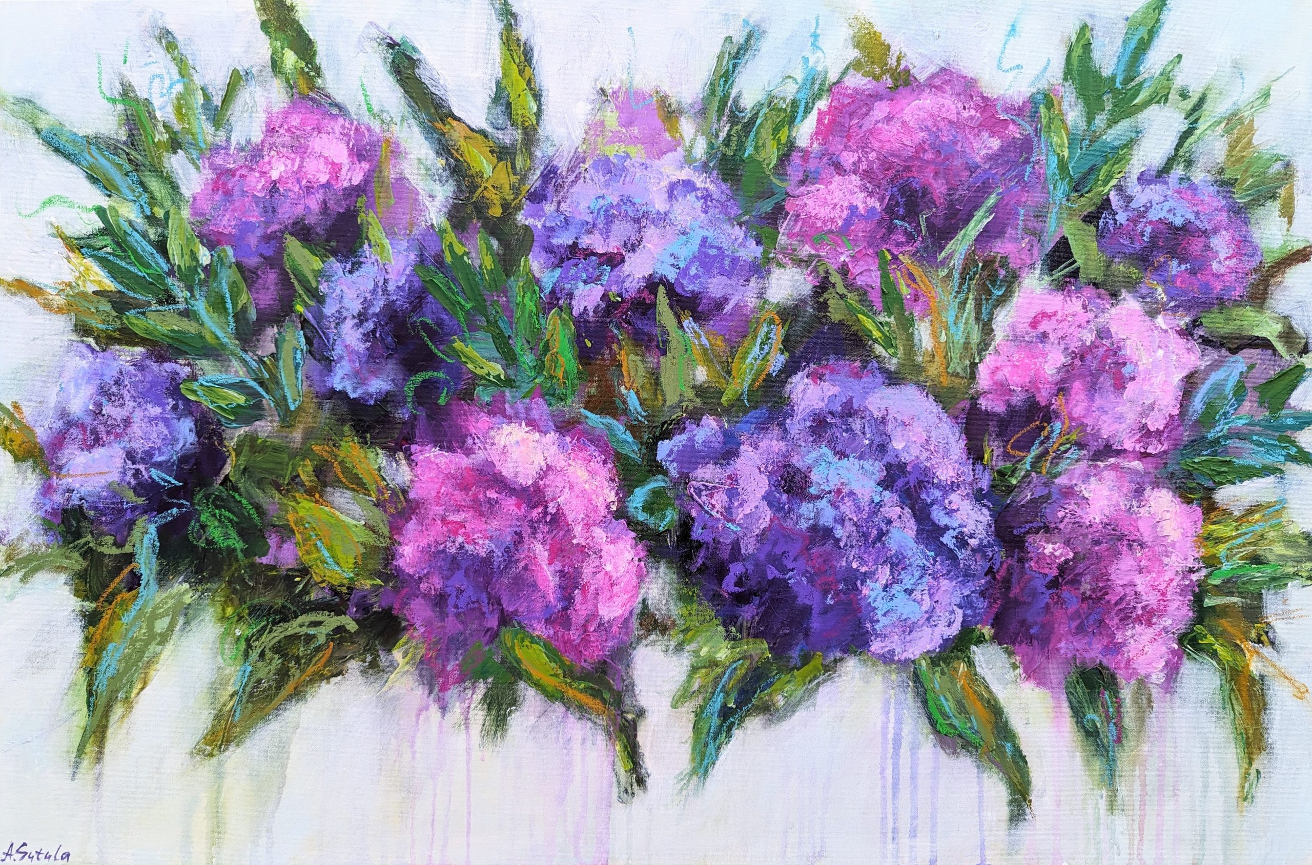 Amethyst Blooms Painting