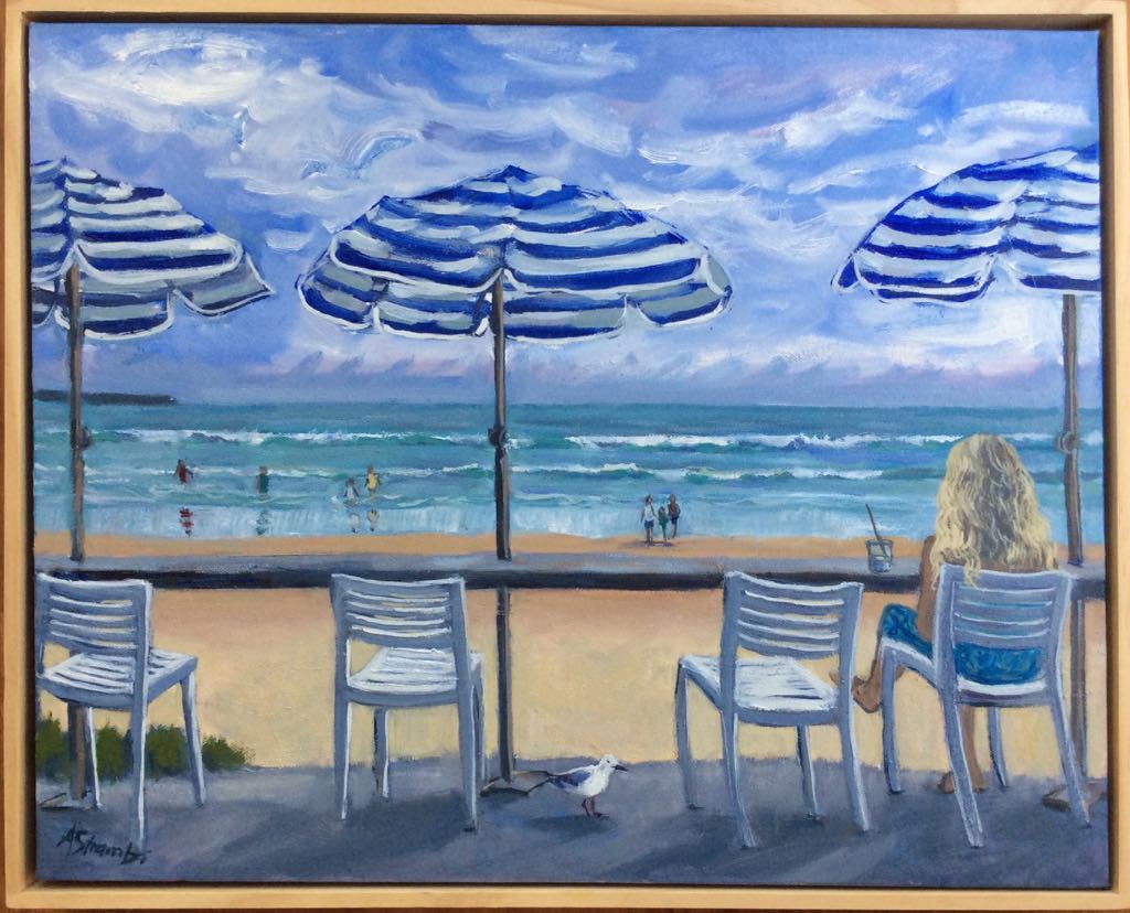 At The Kiosk Framed