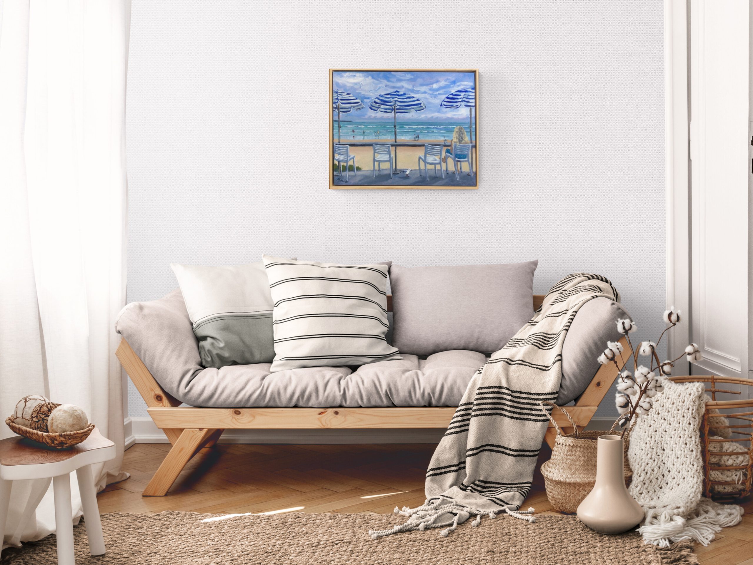 Peaceful Living Room Wall