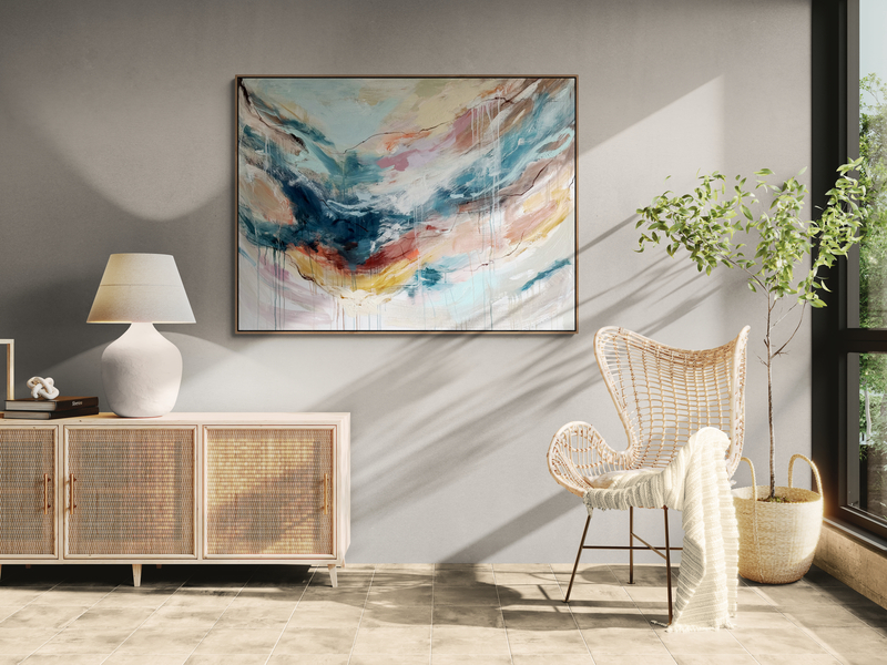 Bright Living Room With Wicker Furniture 2