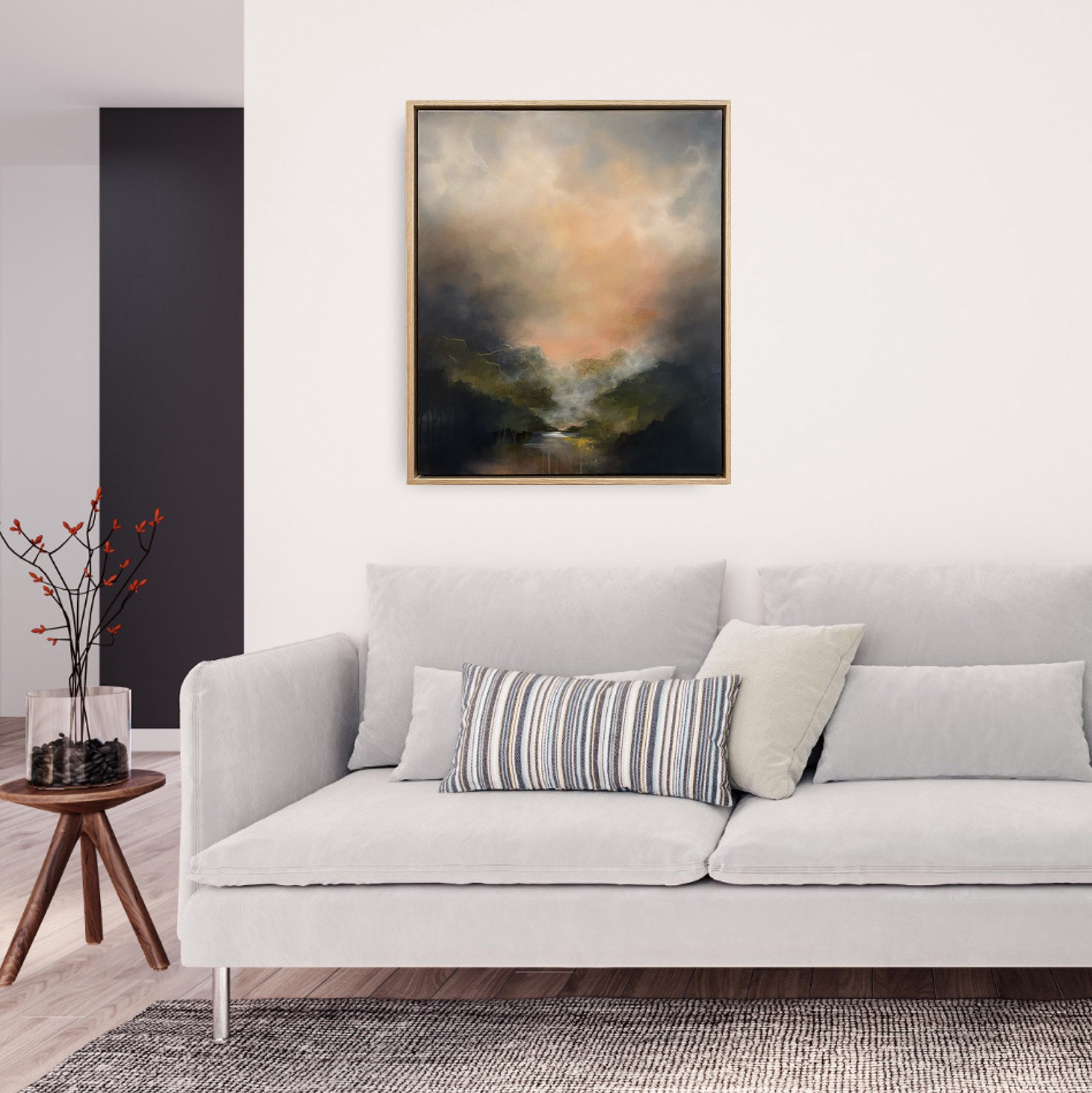 Cradled In The Arms Of Mountains With Red Berries