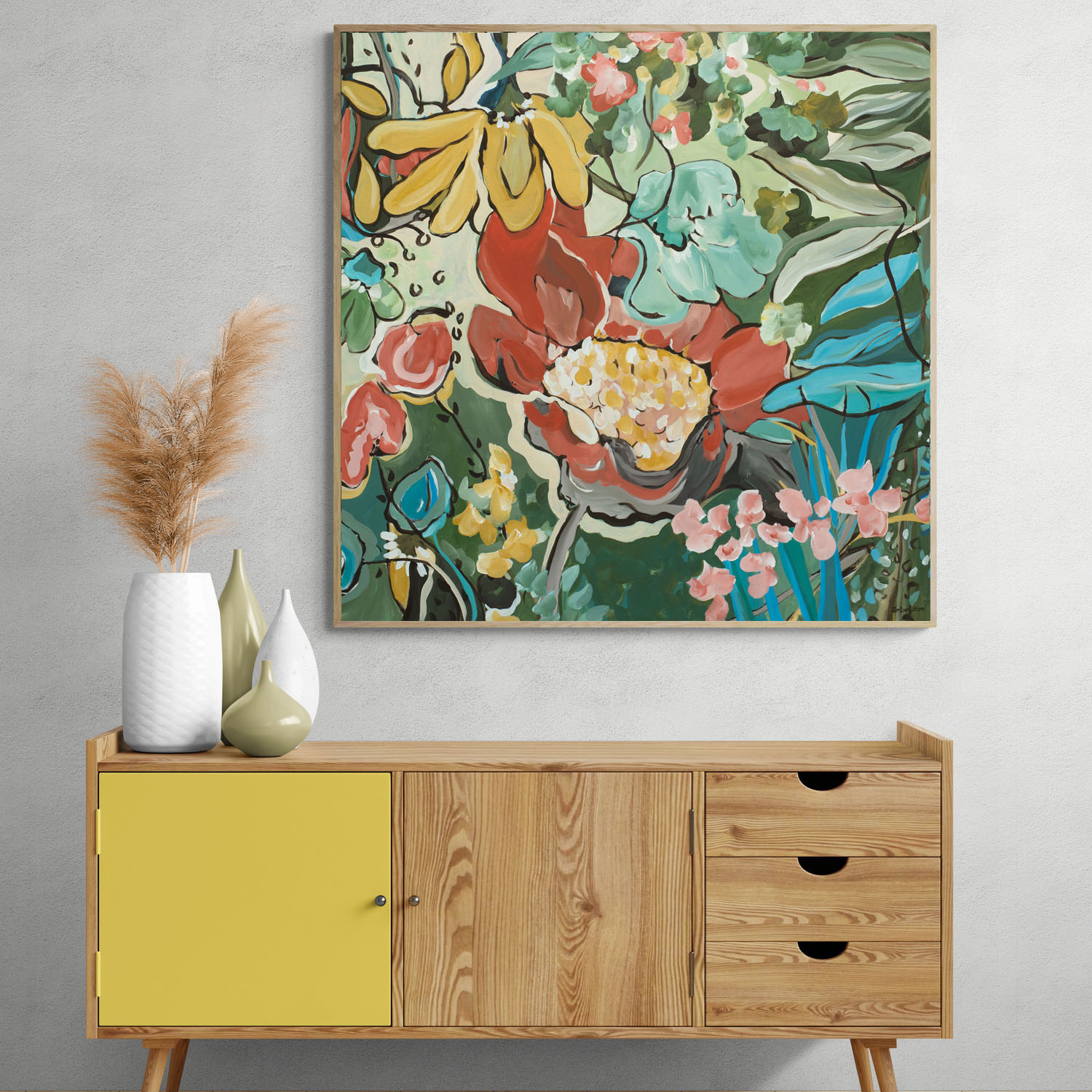 Australian Wildflowers Original Art Interior 1