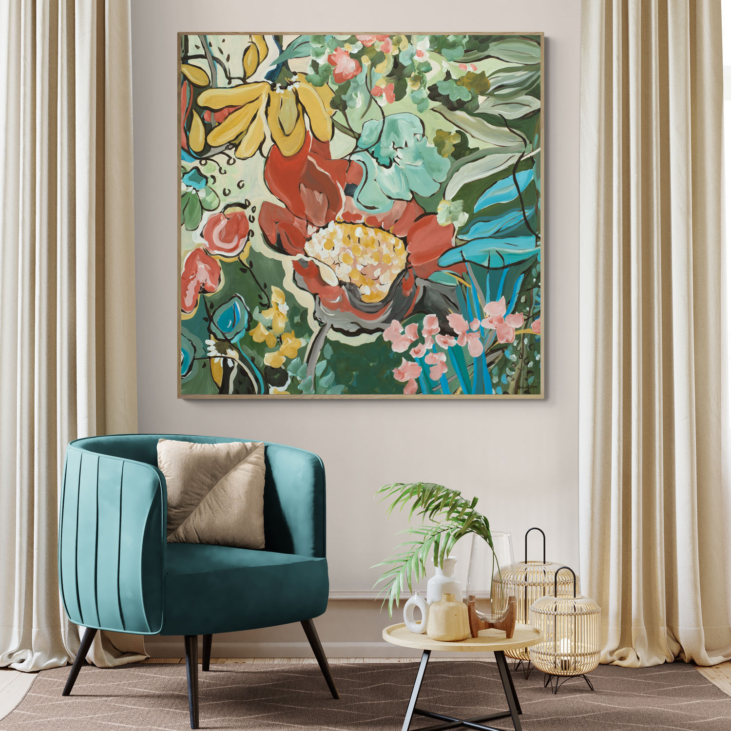 Australian Wildflowers Original Art Interior 2