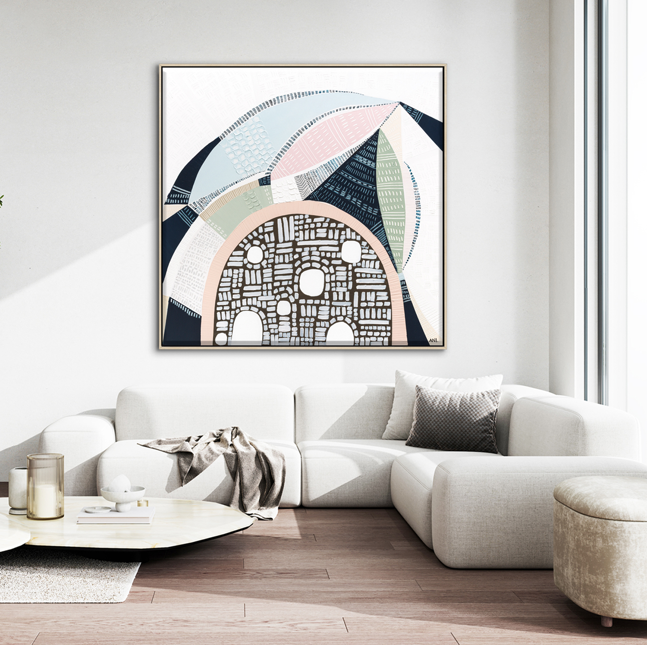 Minimalist Modern Living Room Interior Background, Living Room M