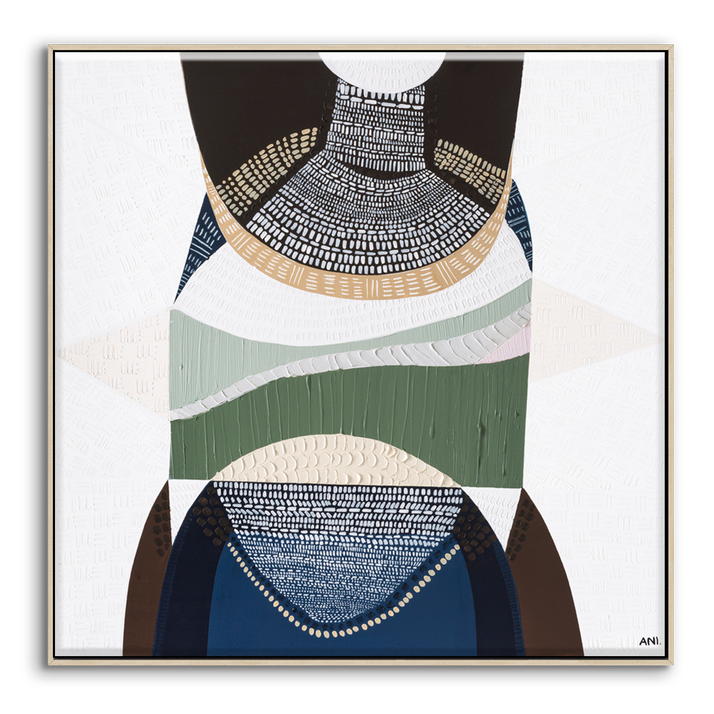 Outback By The Sea 2 72 Framed Canvas Oak