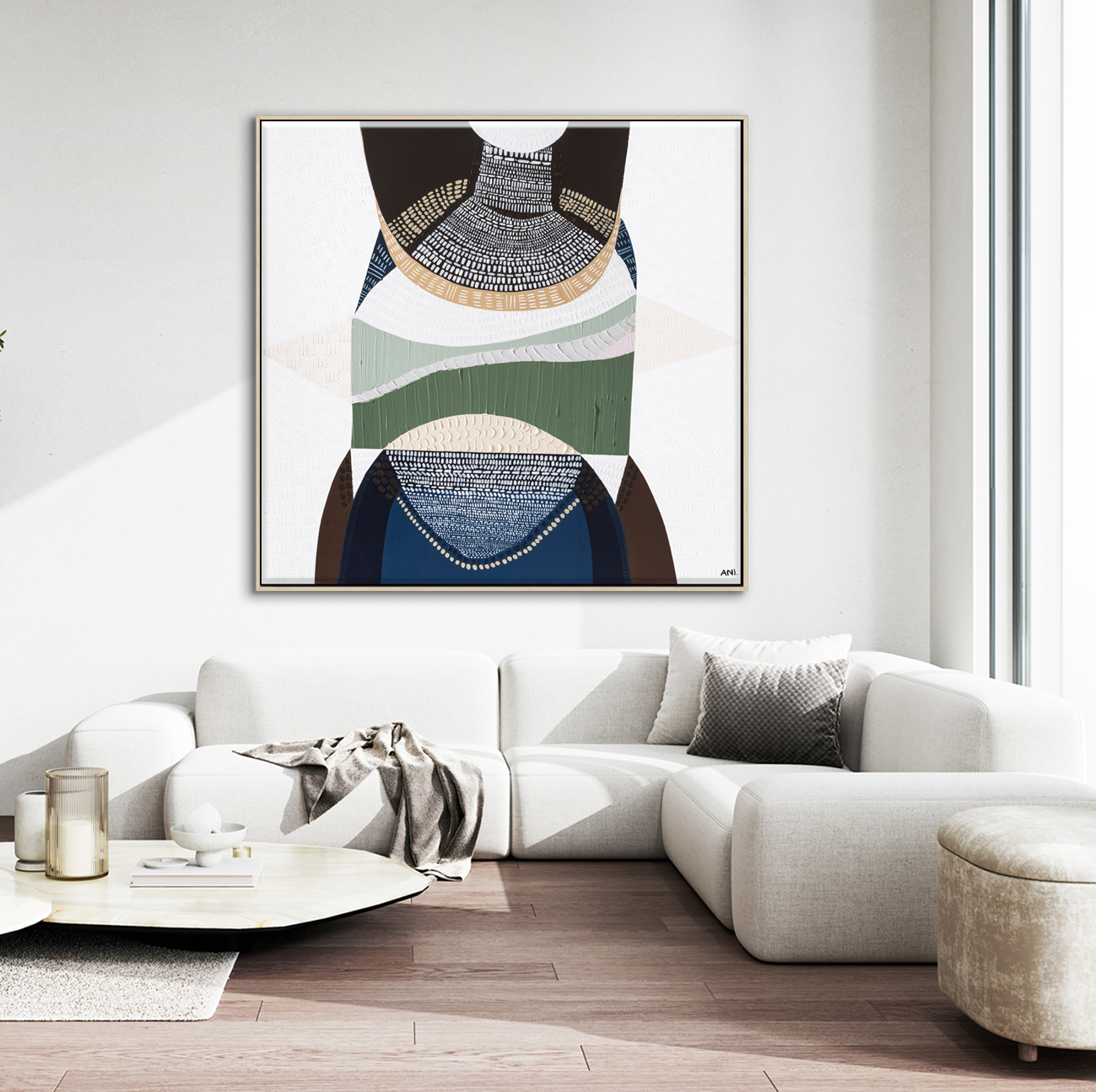 Minimalist Modern Living Room Interior Background, Living Room M