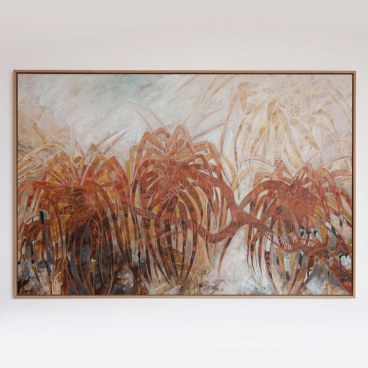 Lr 004 Pandanus Moment Iii Smith & Brooks Pandanus Artwork Screw Pine Gold Coast