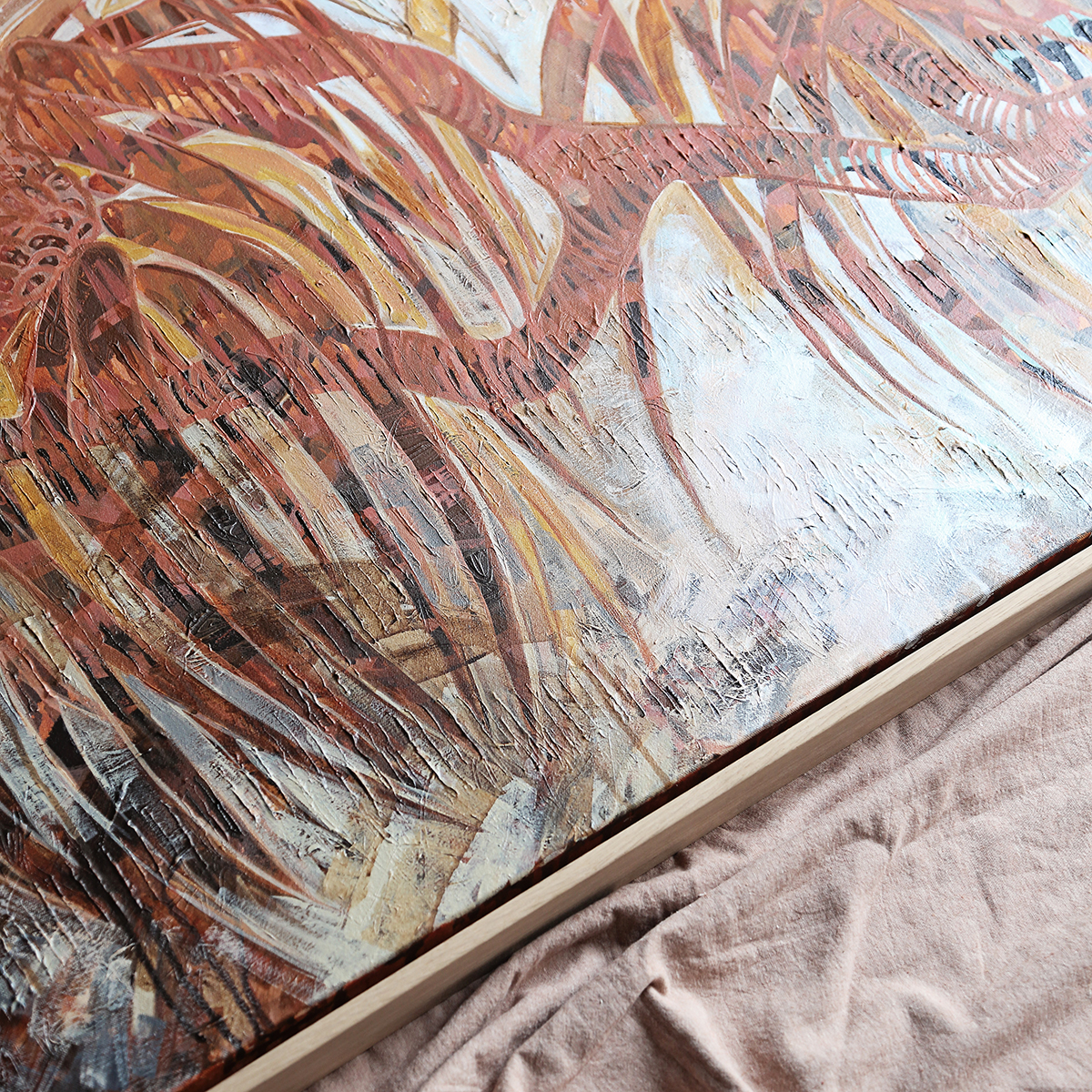 Lr 031 Pandanus Moment Iii Smith & Brooks Pandanus Artwork Screw Pine Gold Coast