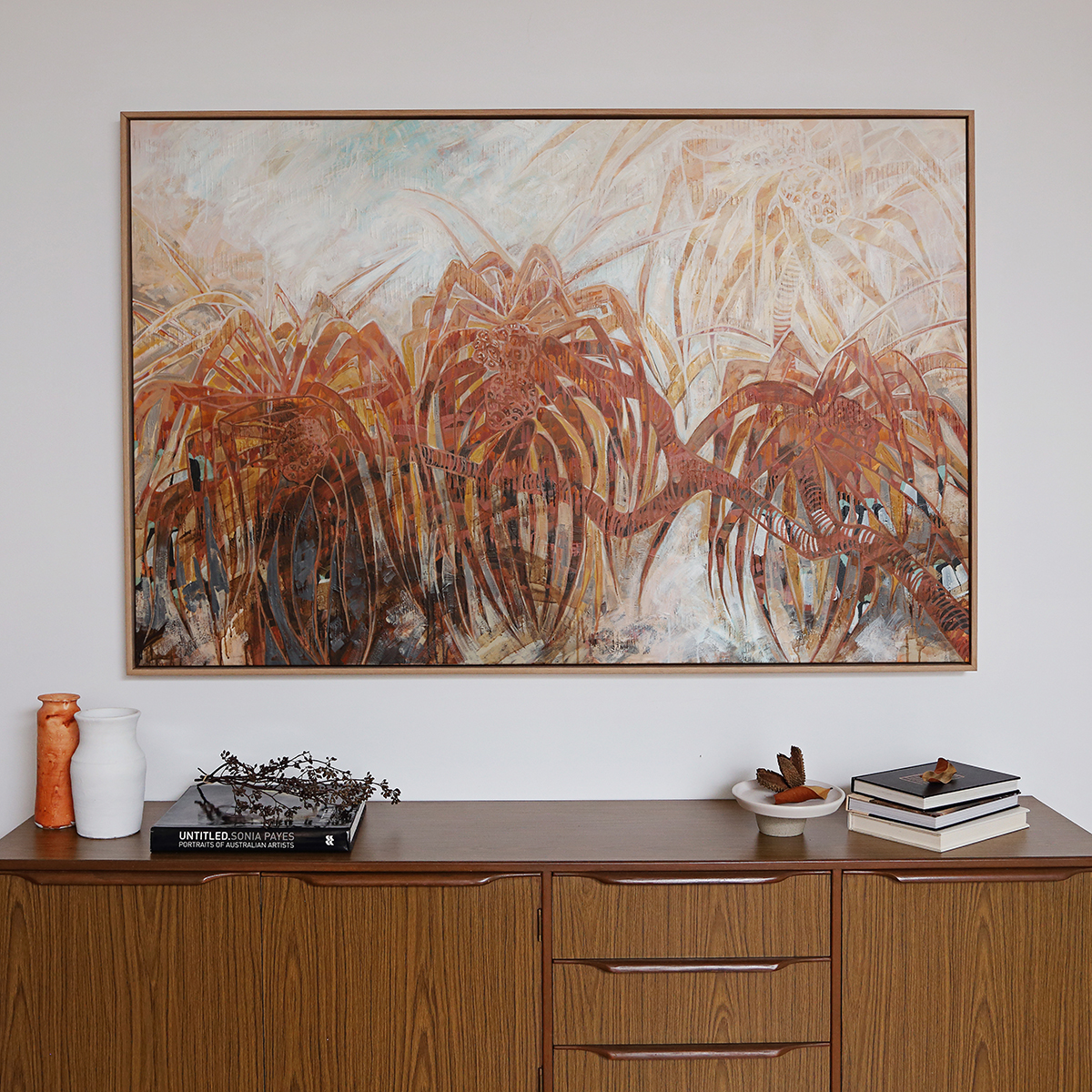 Lr 047 Pandanus Moment Iii Smith & Brooks Pandanus Artwork Screw Pine Gold Coast