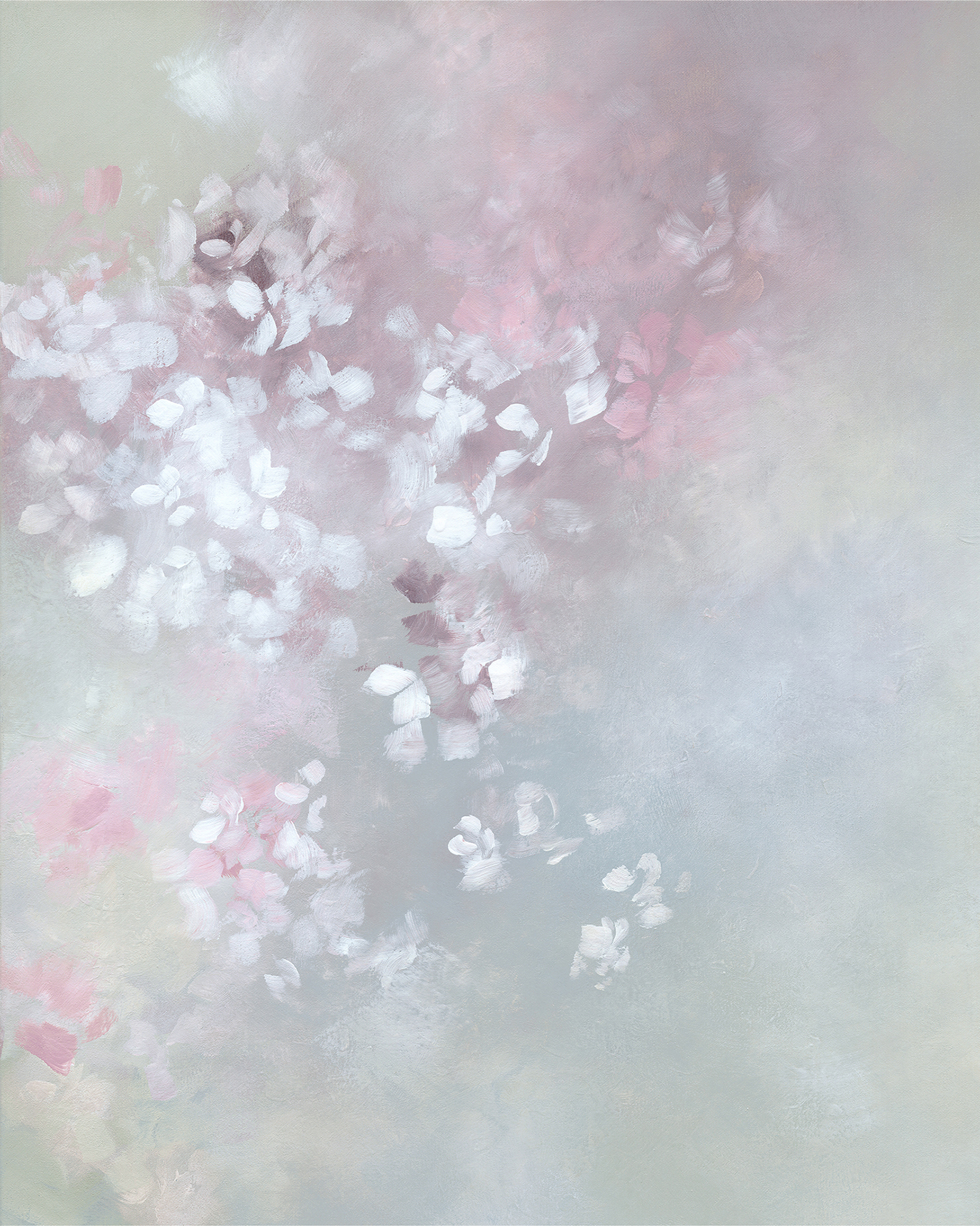 After A Winter Abstract Original Painting By Australian Artist Dana Trijbetz Closeup 1