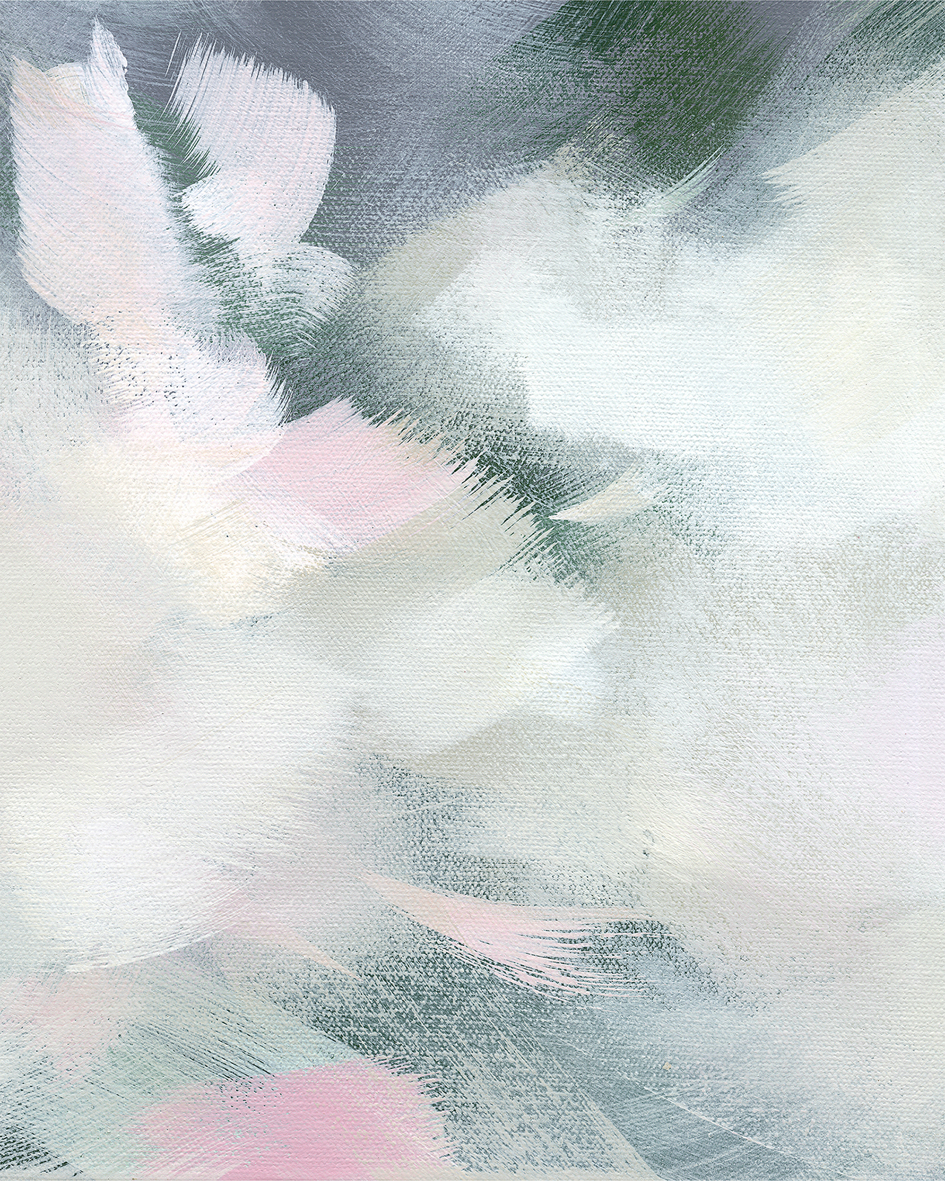 Stayed By My Side Abstract Original Painting By Australian Artist Dana Trijbetz Closeup 1