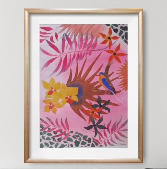 Paradise Kingfisher In A Frame