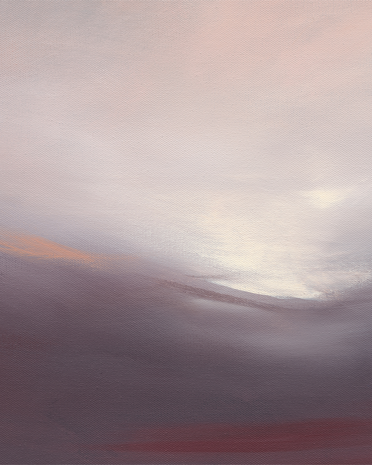 The Light Sings Differently Abstract Landscape Original Painting By Australian Artist Dana Trijbetz Closeup 2