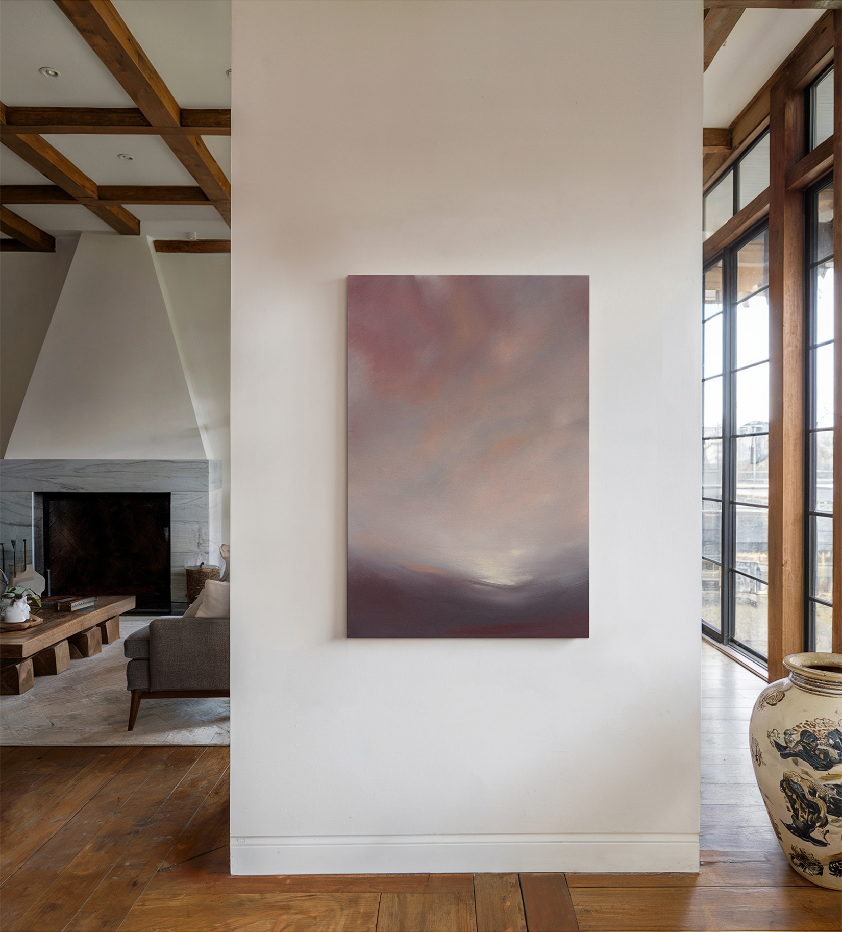 The Light Sings Differently Abstract Landscape Original Painting By Australian Artist Dana Trijbetz Image 2