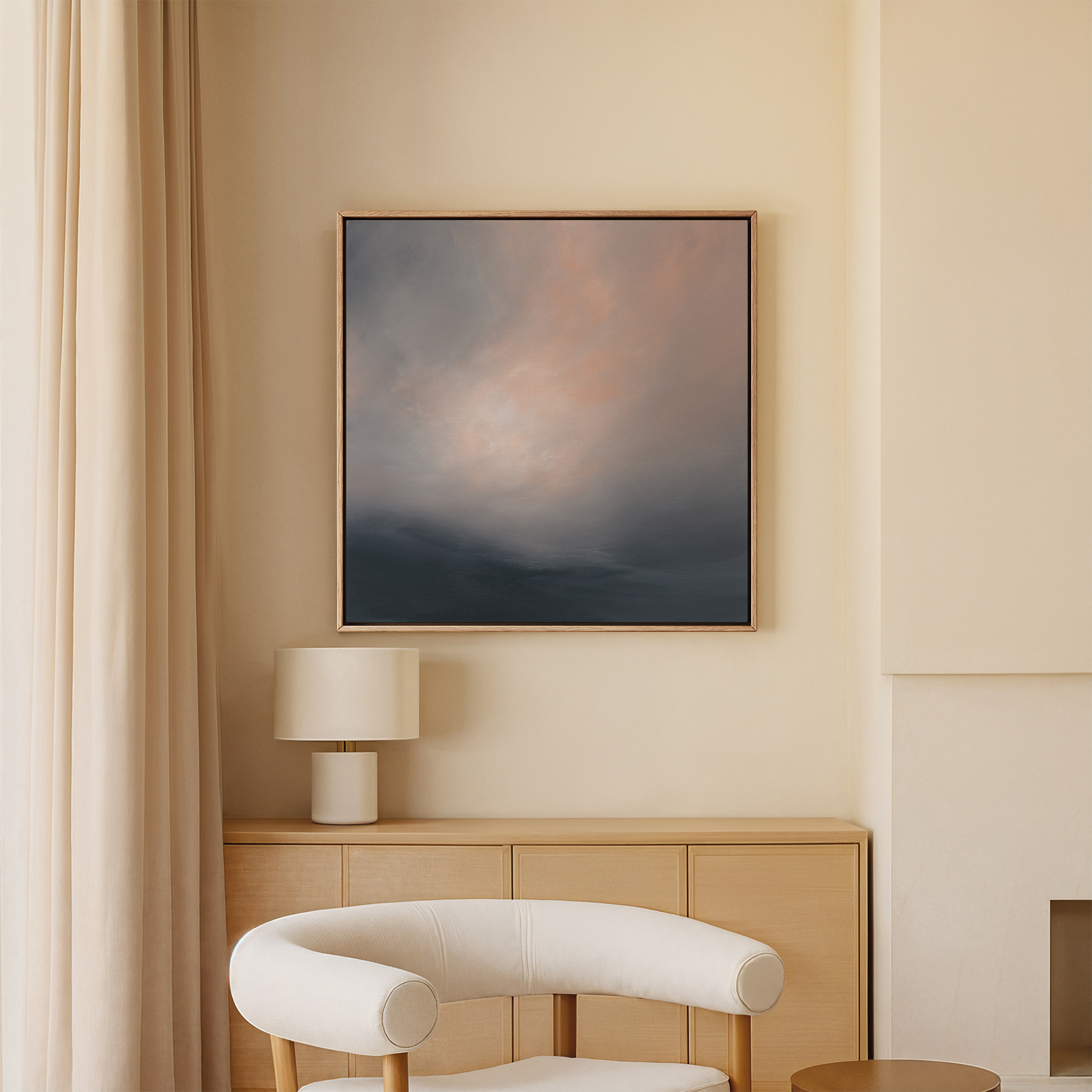 Even In The Dark Abstract Landscape Original Painting By Australian Artist Dana Trijbetz Image 4