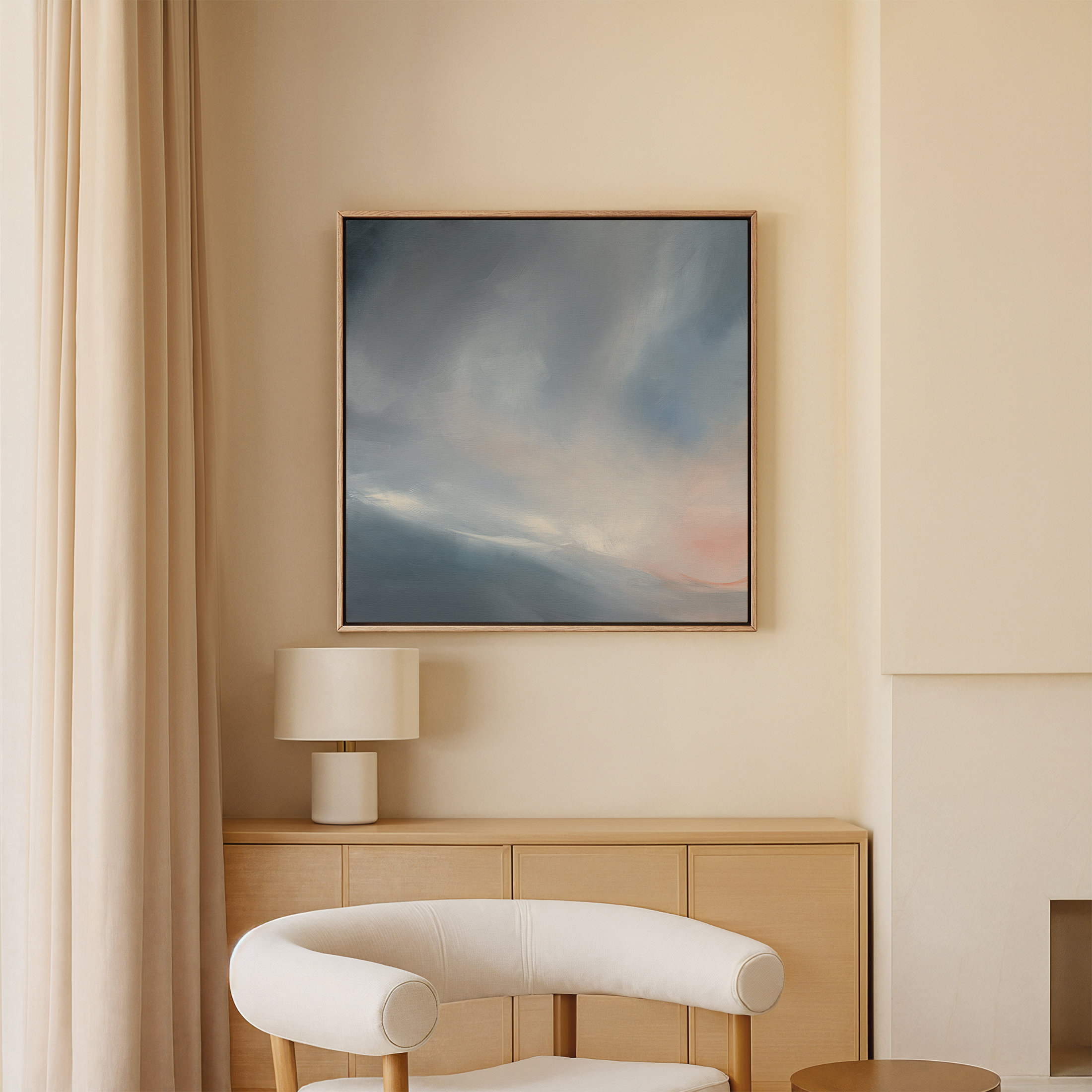 A First Phrase Of Melody Abstract Landscape Original Painting By Australian Artist Dana Trijbetz Image 3