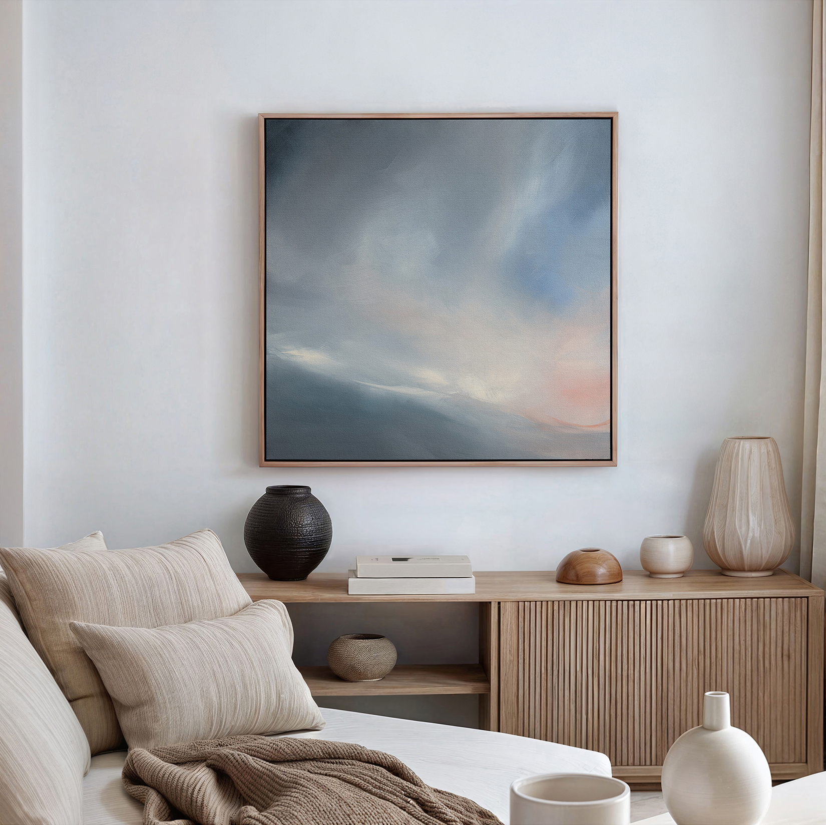 A First Phrase Of Melody Abstract Landscape Original Painting By Australian Artist Dana Trijbetz Image 4