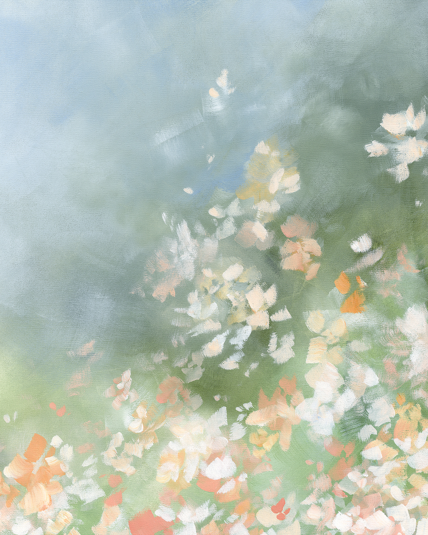 Lullaby Abstract Original Painting By Australian Artist Dana Trijbetz Closeup 1