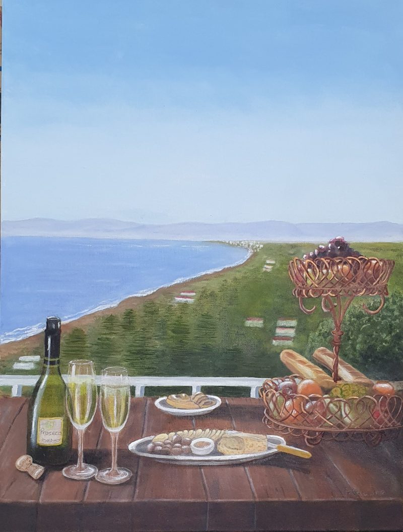 Cheese Platter with Wine and Fruit