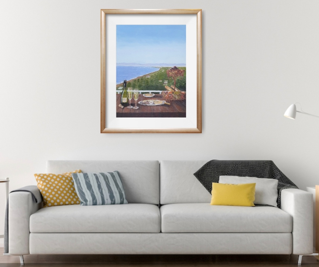 Napier Bay Framed On Wall