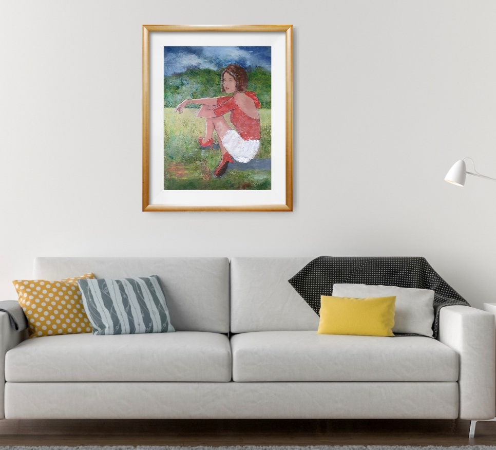 White Shorts On Wall 38x50