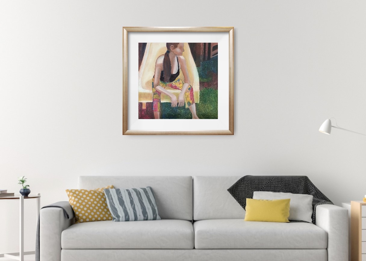 Girl On Slide 40x50cm Canvas Wall (2)