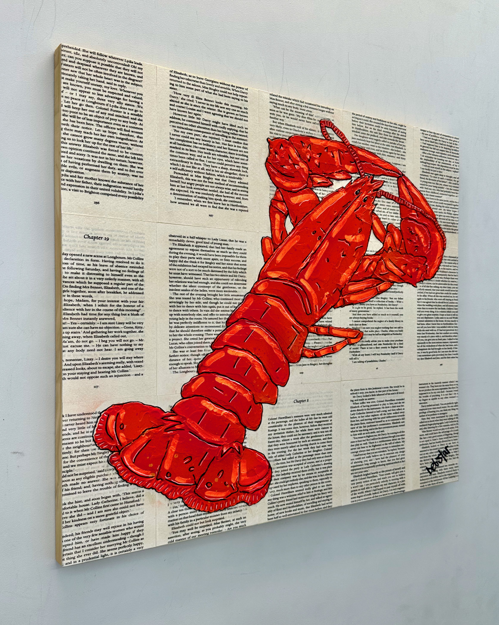 Lobster Dinner Orange 2 Urban Pop Art Deborah Lang Art Debstar Canvas 2