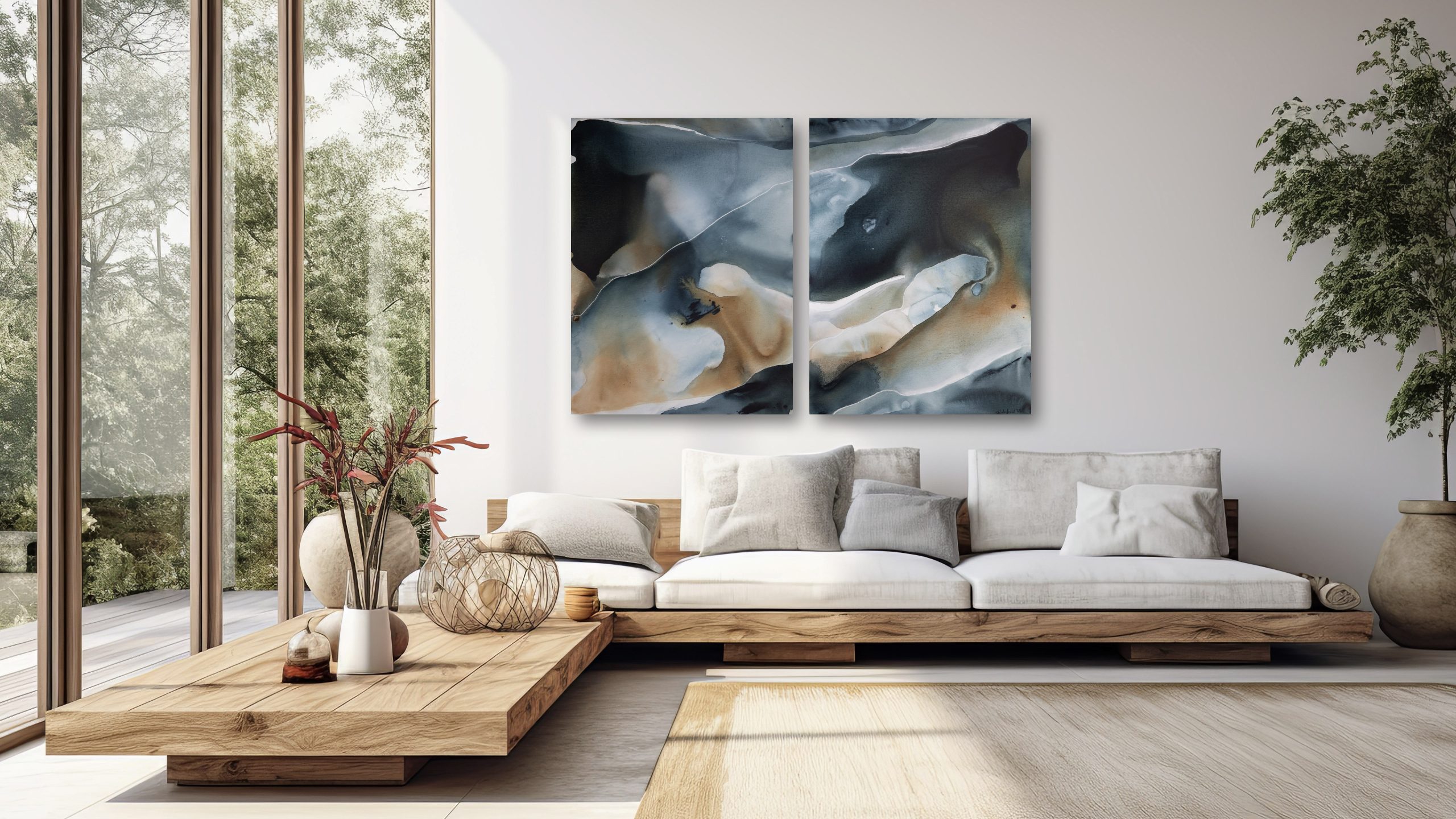 Cloud Burst (diptych)*